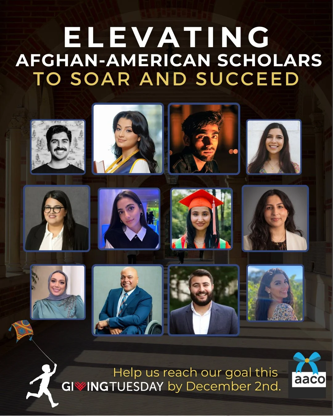 Our Giving Tuesday campaign is officially underway!
Every year, your generosity helps Afghan students take flight, through scholarships, mentorship, and the belief that their dreams matter.

This year, our goal is $10,000 to support Afghan-American s