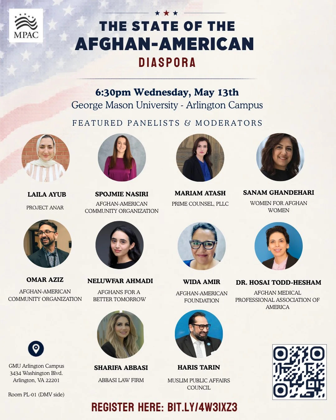 Join us this Wednesday for an important discussion featuring national Afghan-American leaders, organizers, and attorneys who are shaping the future of our diaspora. They'll discuss the challenges faced by our community, the successes we've achieved, 