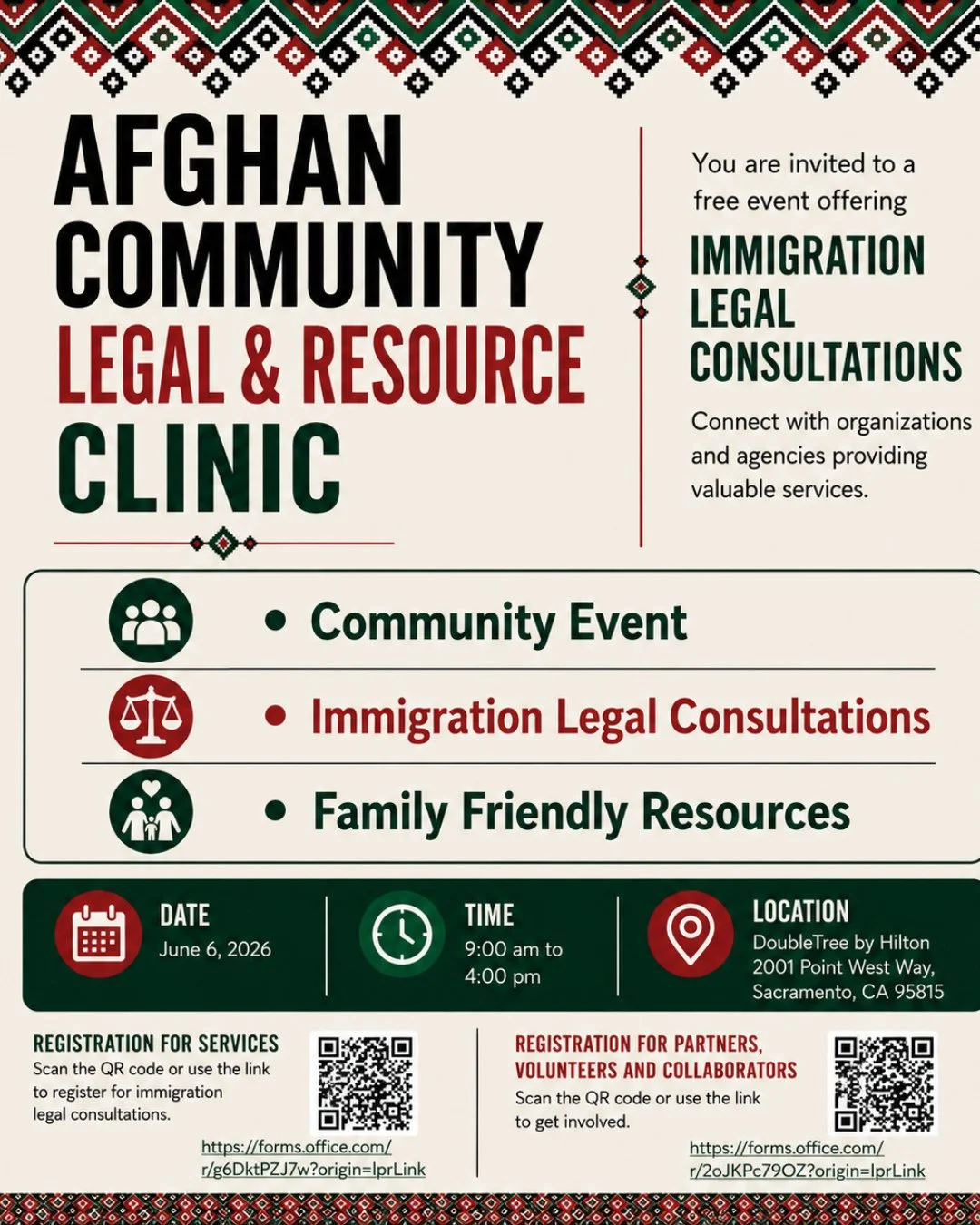 📣 Please help spread the word! Join us for our upcoming regional community clinic in partnership with the Council on American Islamic Relations California and other organizations supporting the Afghan community.⁠
⁠
Whether you're seeking support or 