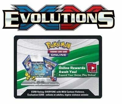 PTCGO - Evolutions Booster Code Card