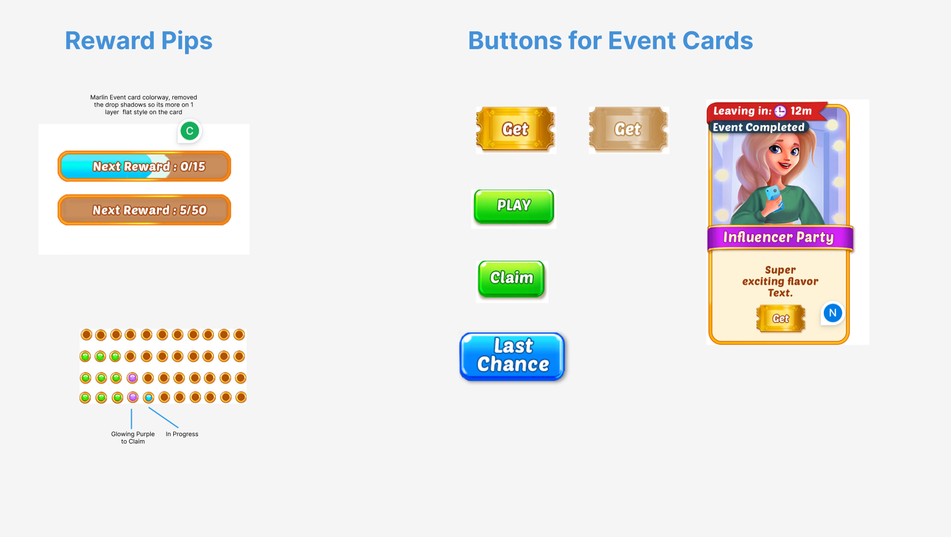 Designed new Events reward system 