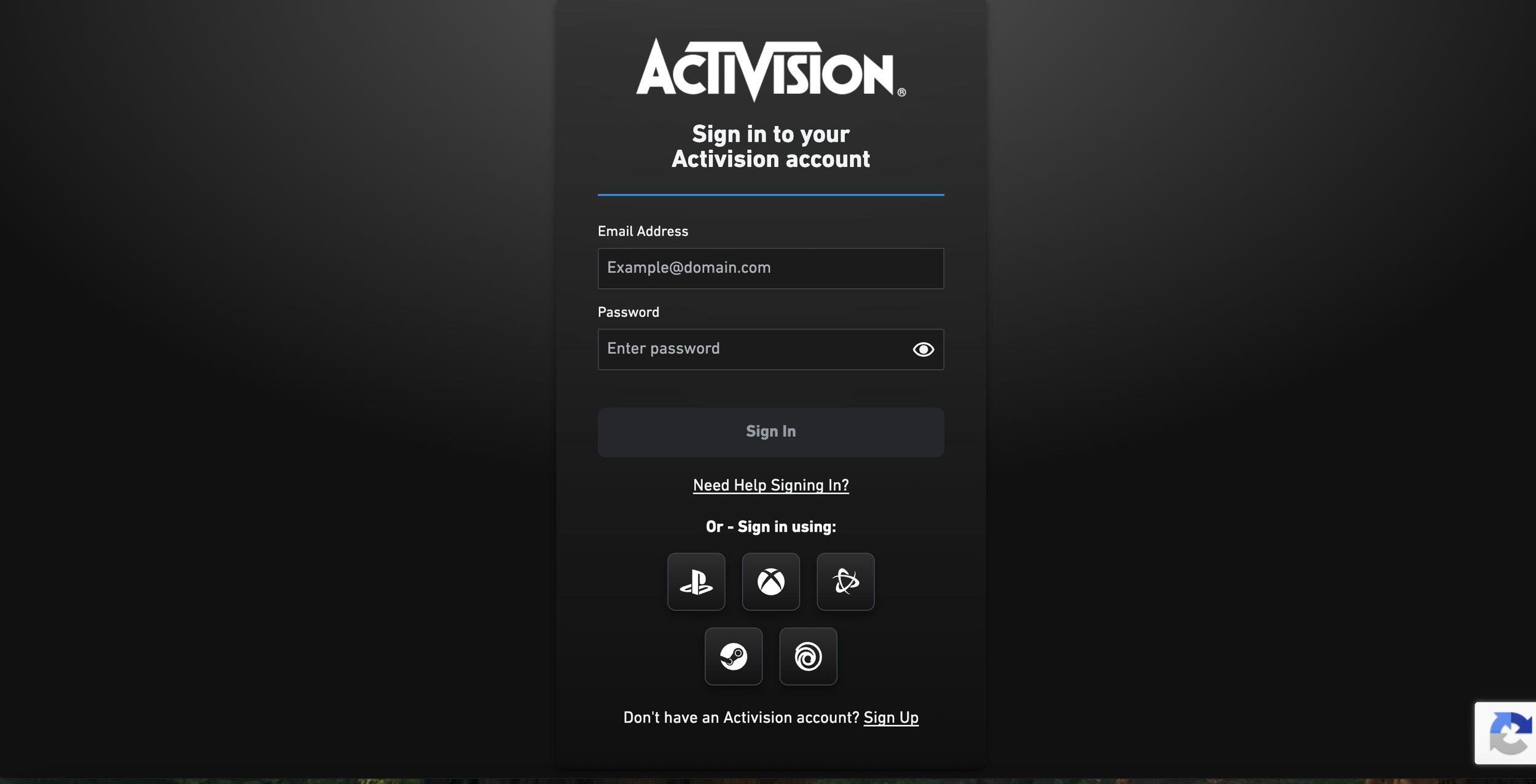 Activision Login / SignUp / Accounts