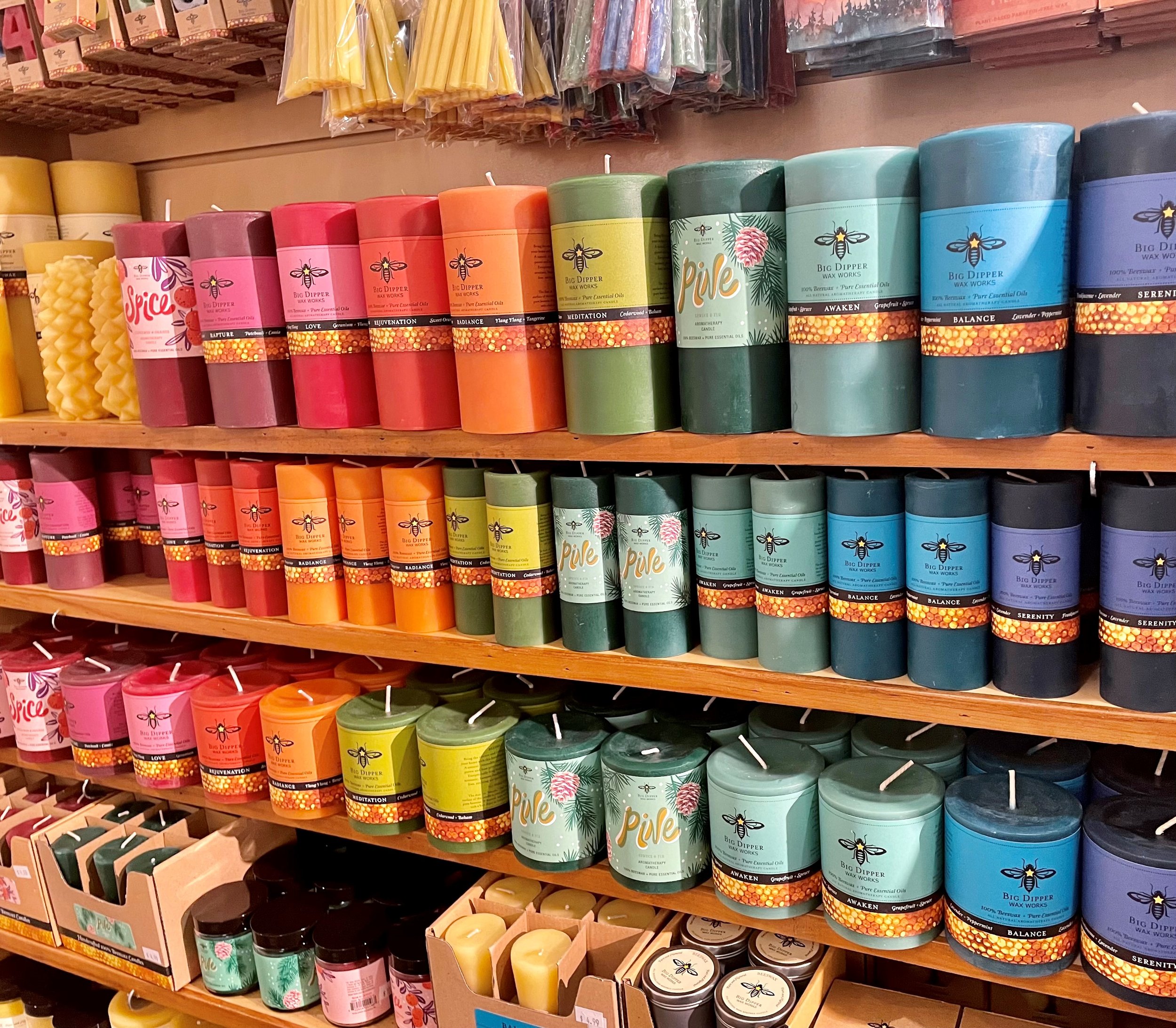 Candles from Big Dipper Wax Works