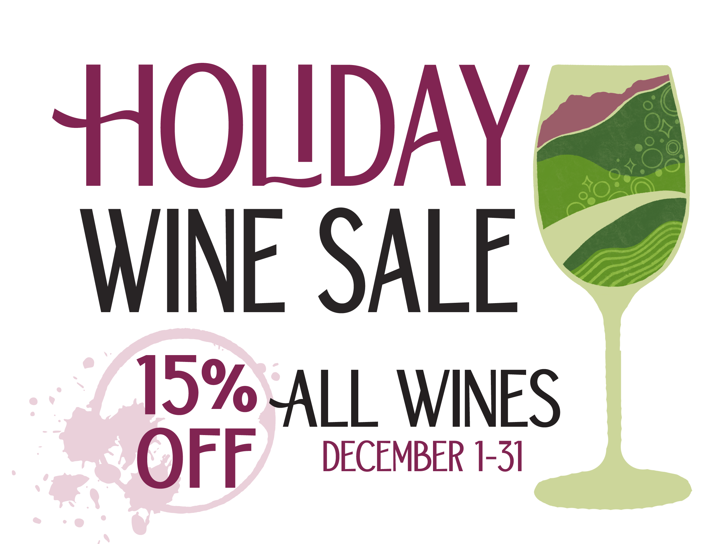 15% Off All Wine!