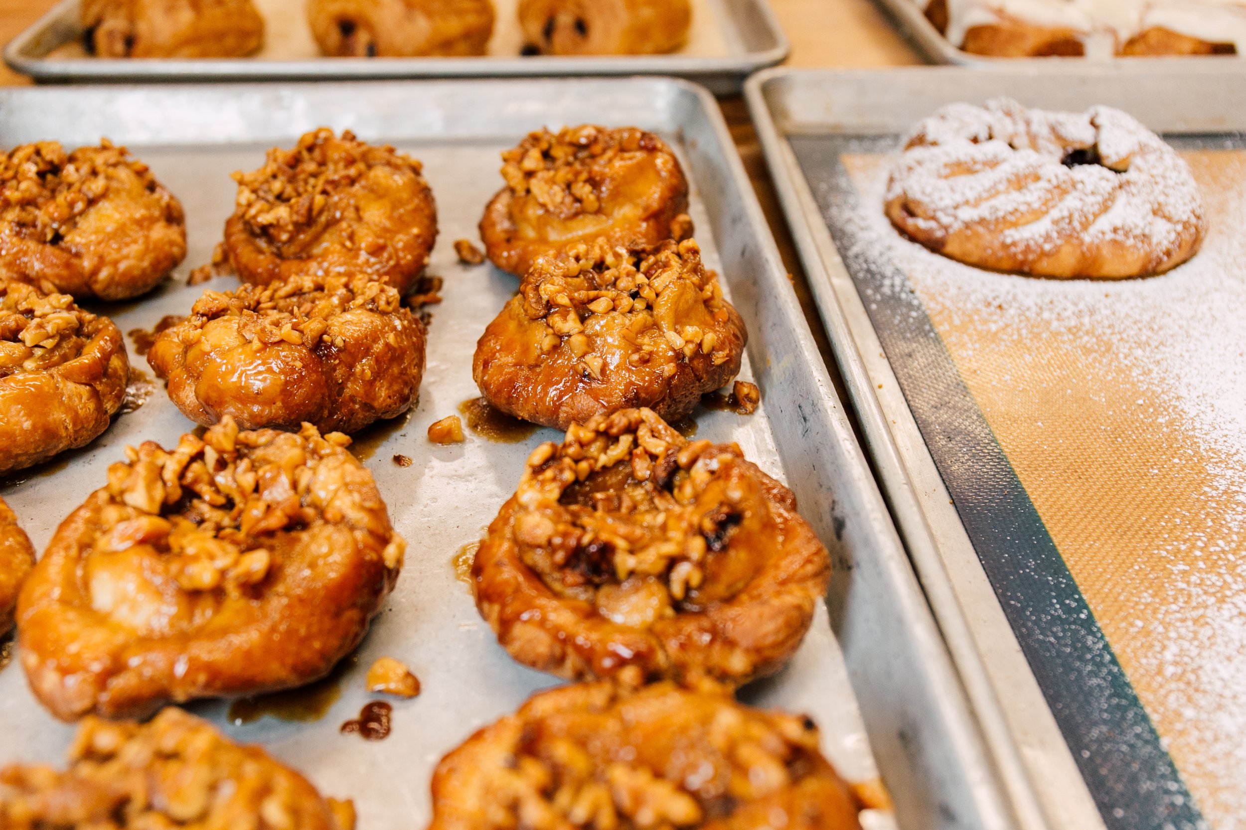 brown sugar walnut bun at skagit valley food co-op bakery
