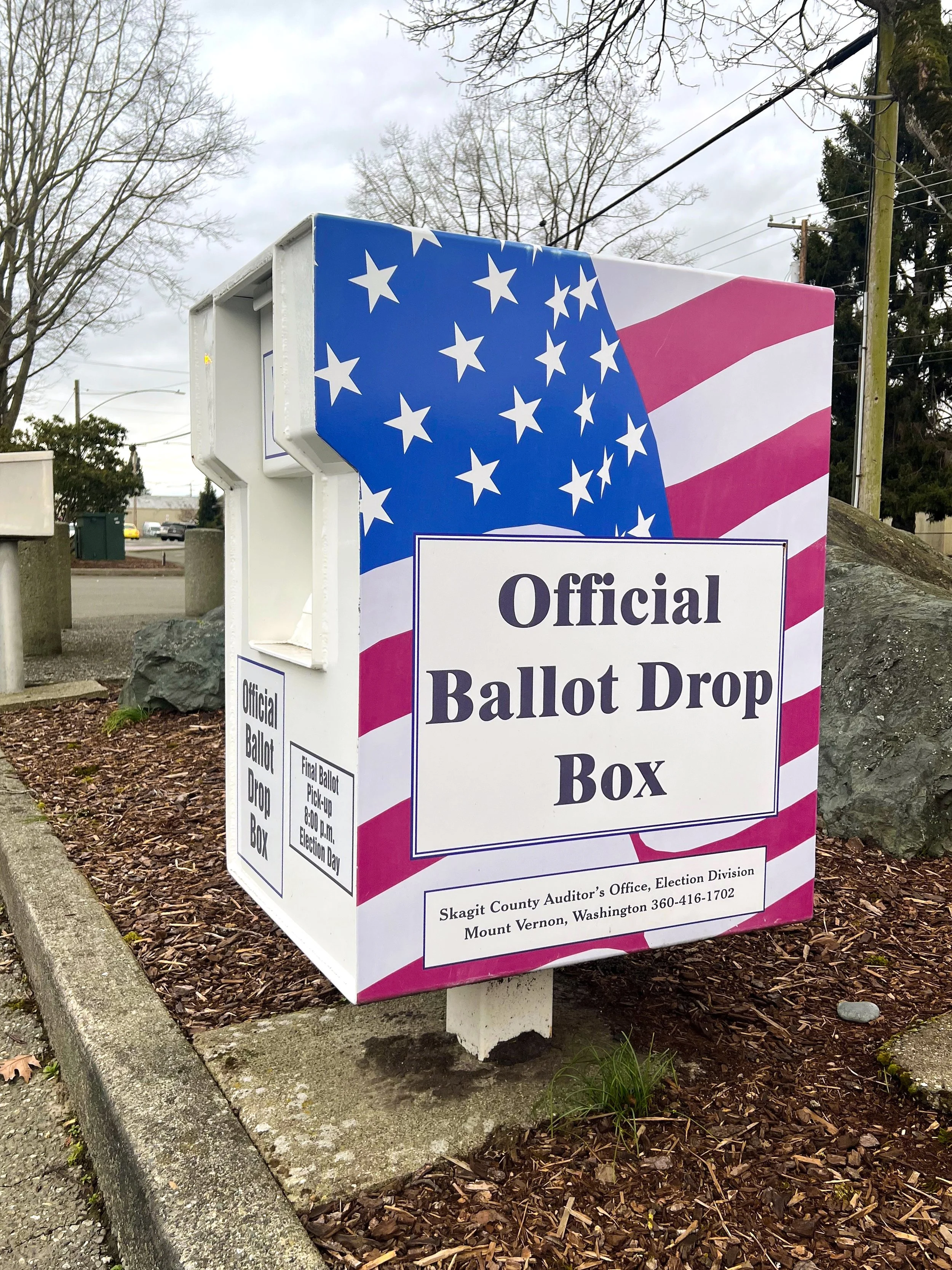 A Ballot Drop Box in Mount Vernon, Washington