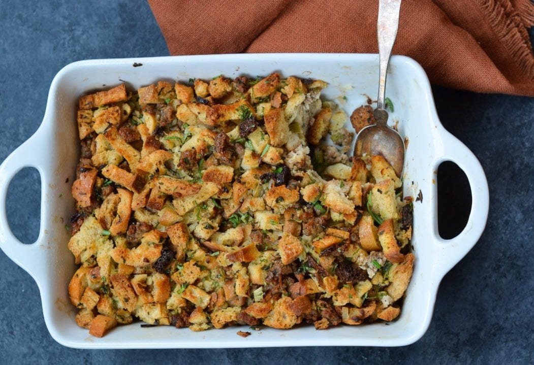 Easy Sausage & Herb Stuffing - Once Upon a Chef
