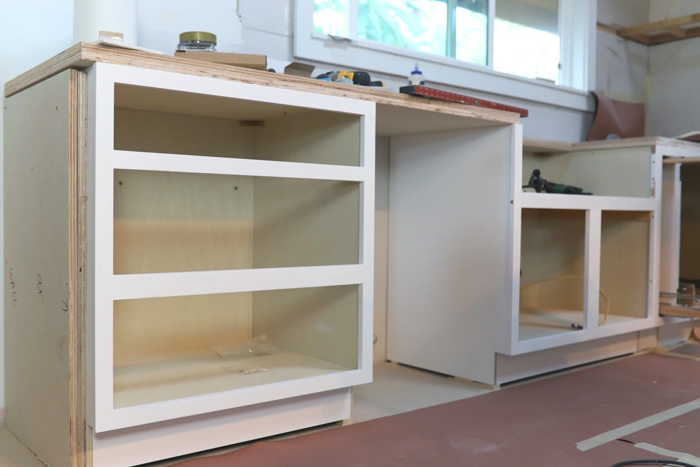 prep cabinets