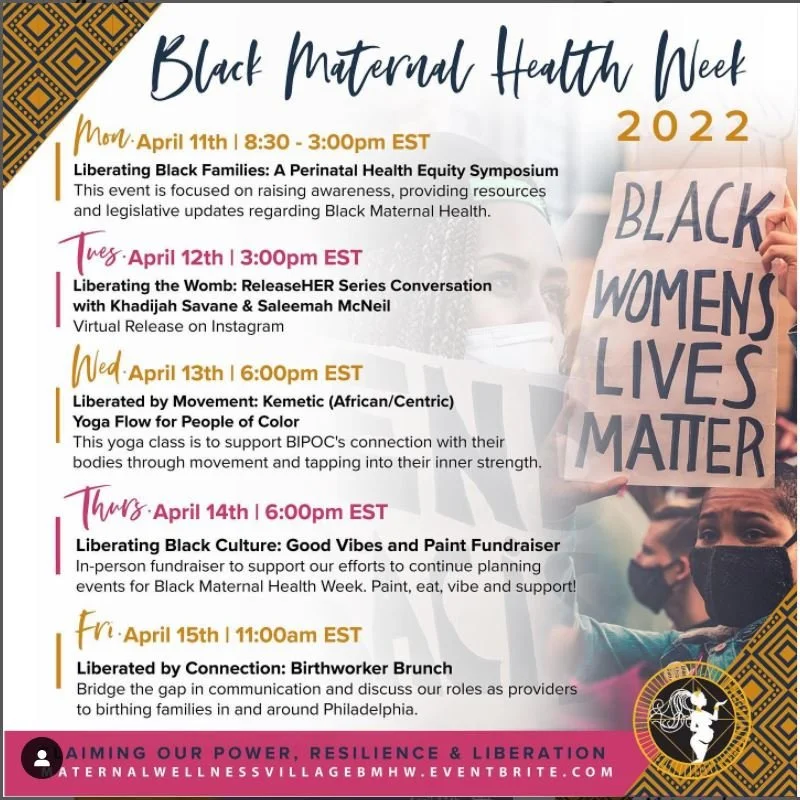 5th Annual Celebration of Black Maternal Health Week