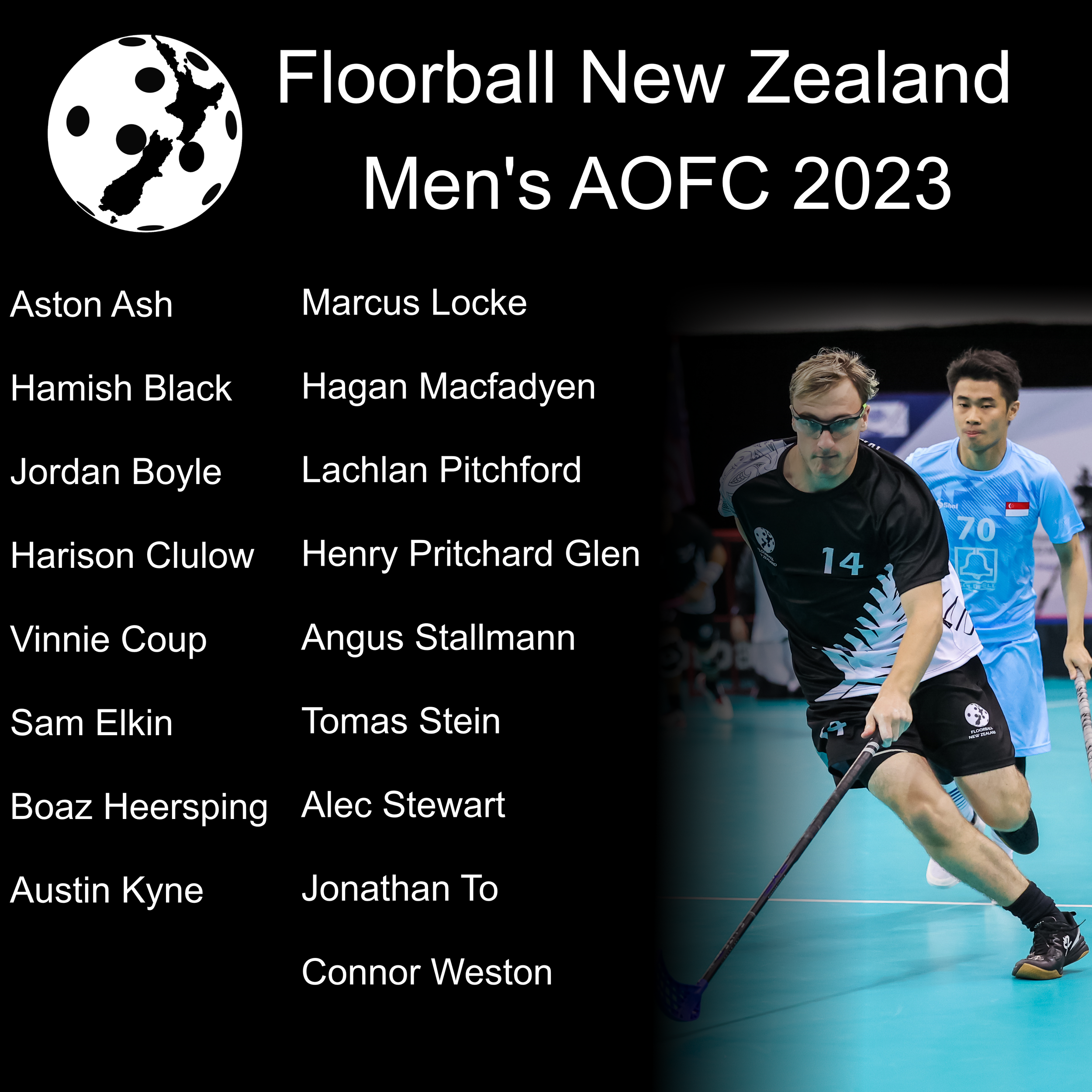 Team Announced for 2023 Men’s AOFC