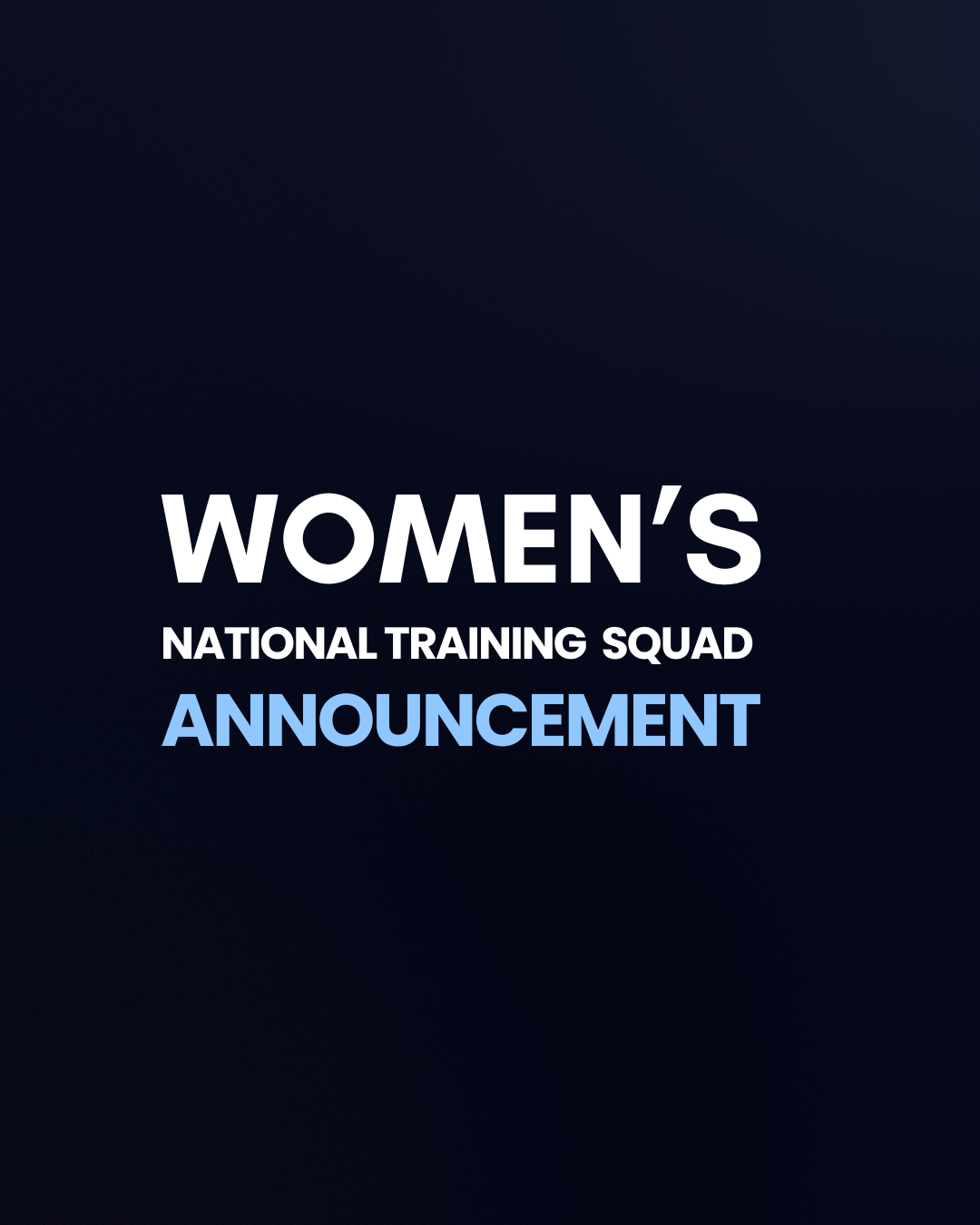 Women's National Team named training squad ahead of World Championships Qualification campaign