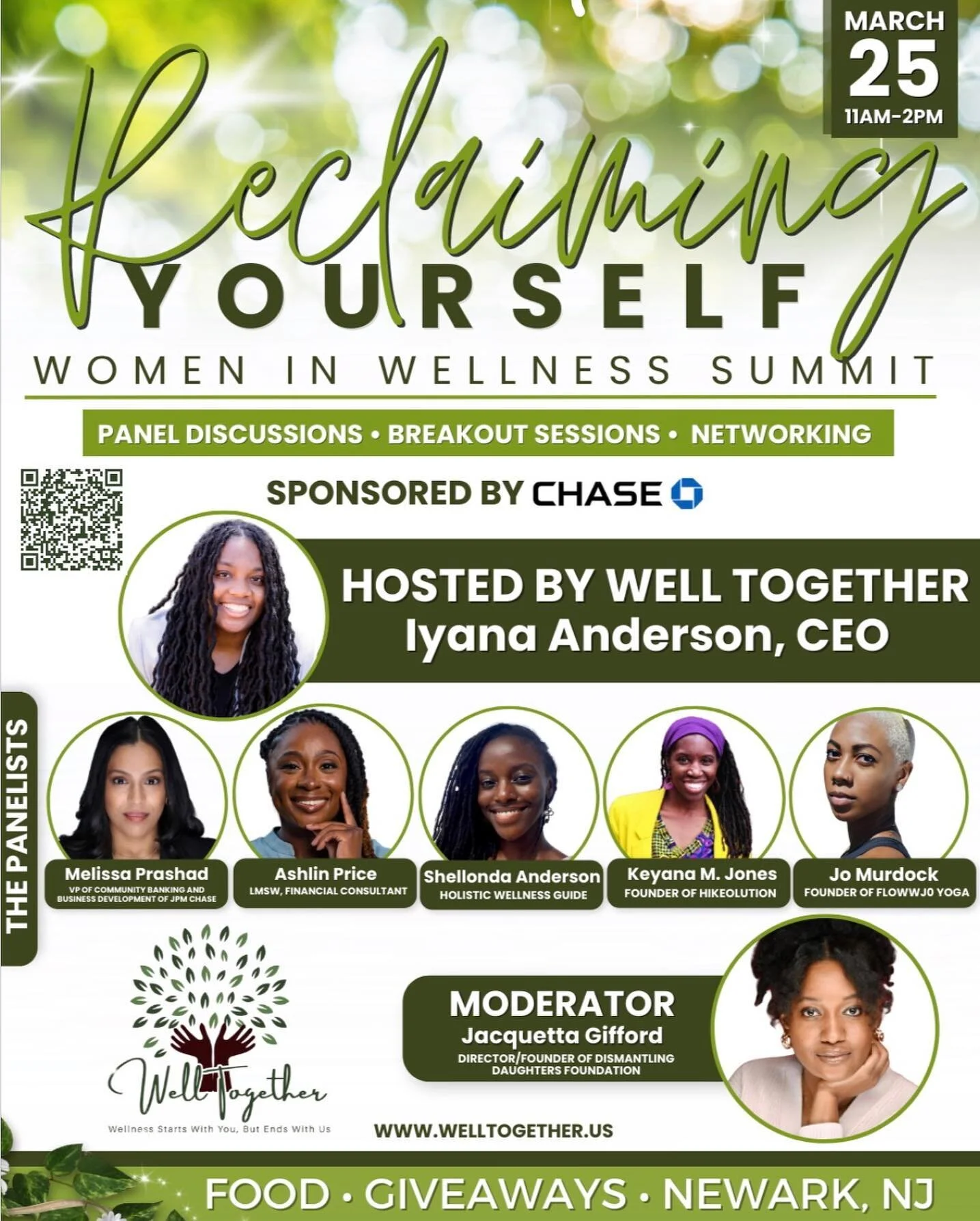 We have some exciting news to share with you all! 

We are thrilled to announce that Chase Bank will be sponsoring our upcoming Women in Wellness Summit in March! 

It means a lot to have the support of a major financial institution that values diver