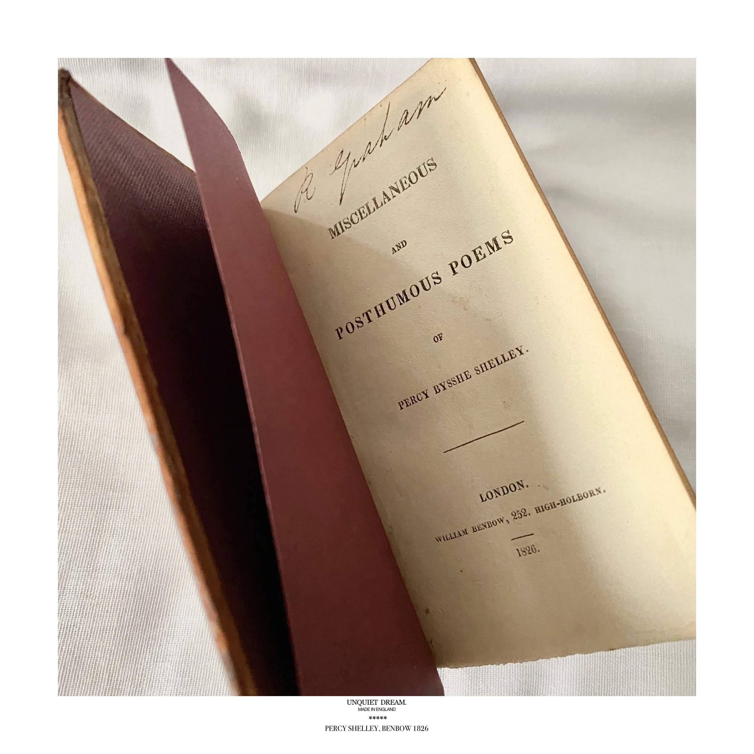 UNQUIET DREAM PERCY SHELLEY BENBOW 1826.jpg