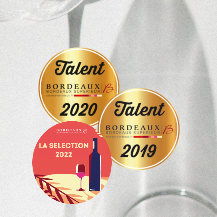 Médaille Talent, Domaine du Carrelet vin Merlot AOC Bordeaux