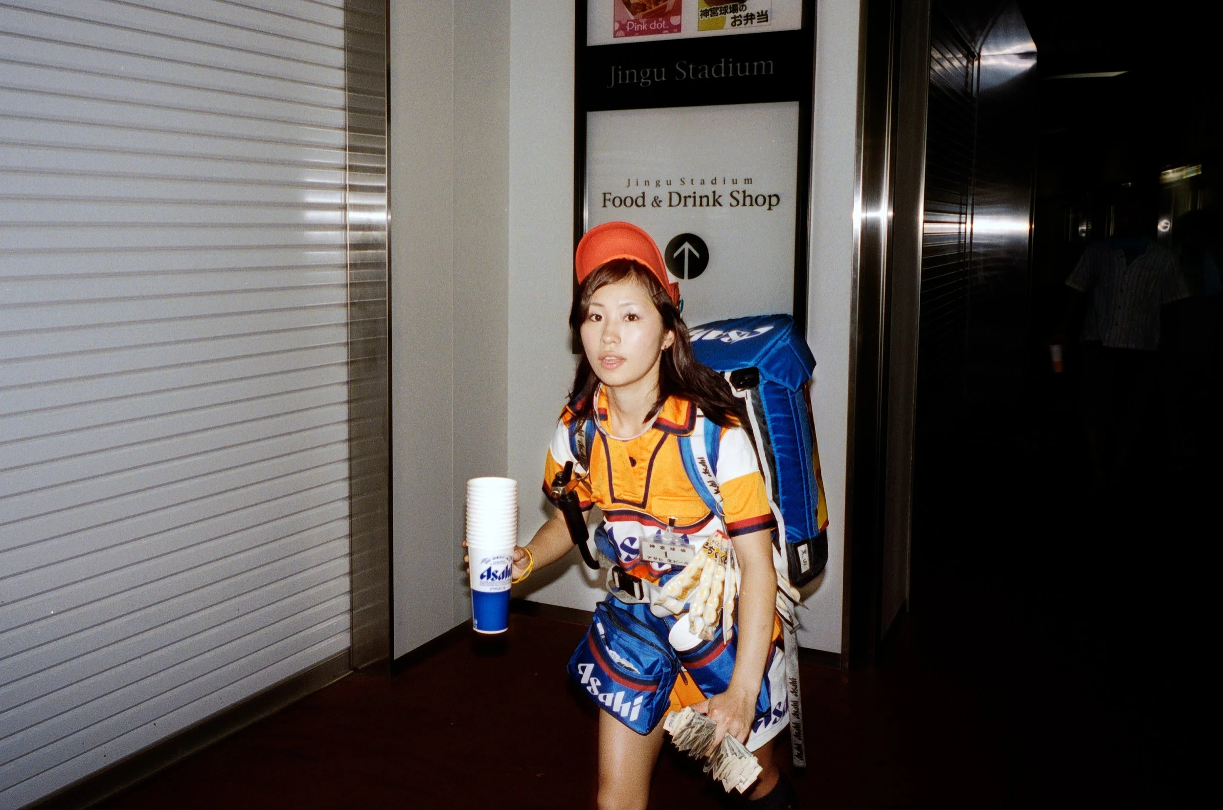 Documentary photograph taken by London based photographer Maxwell Anderson in Tokyo Japan at a baseball yakyu game between Tokyo Swallows and Hanshin Tigers of Osaka