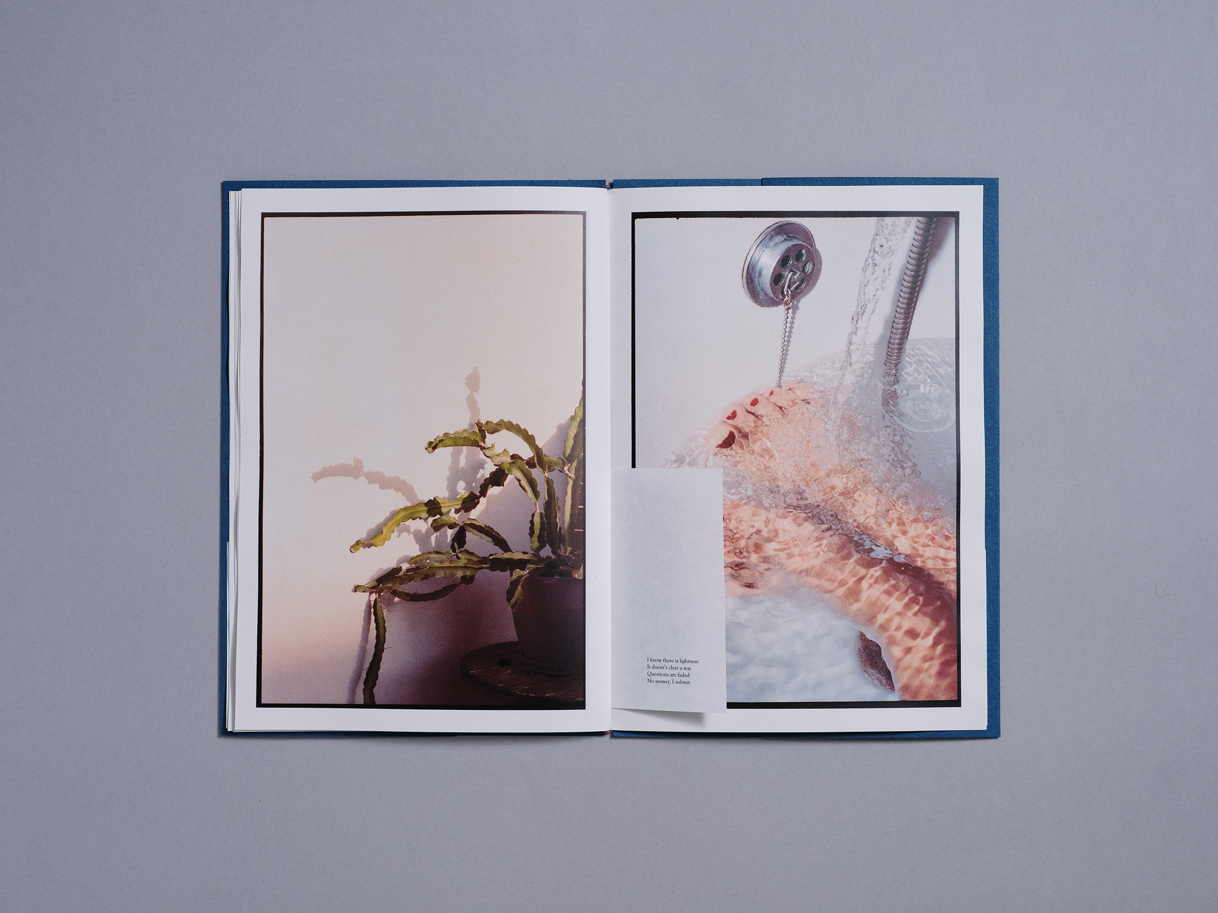 A hand made printed photobook zine of photographs and a poem, hand made by London based artist and photographer Maxwell Anderson