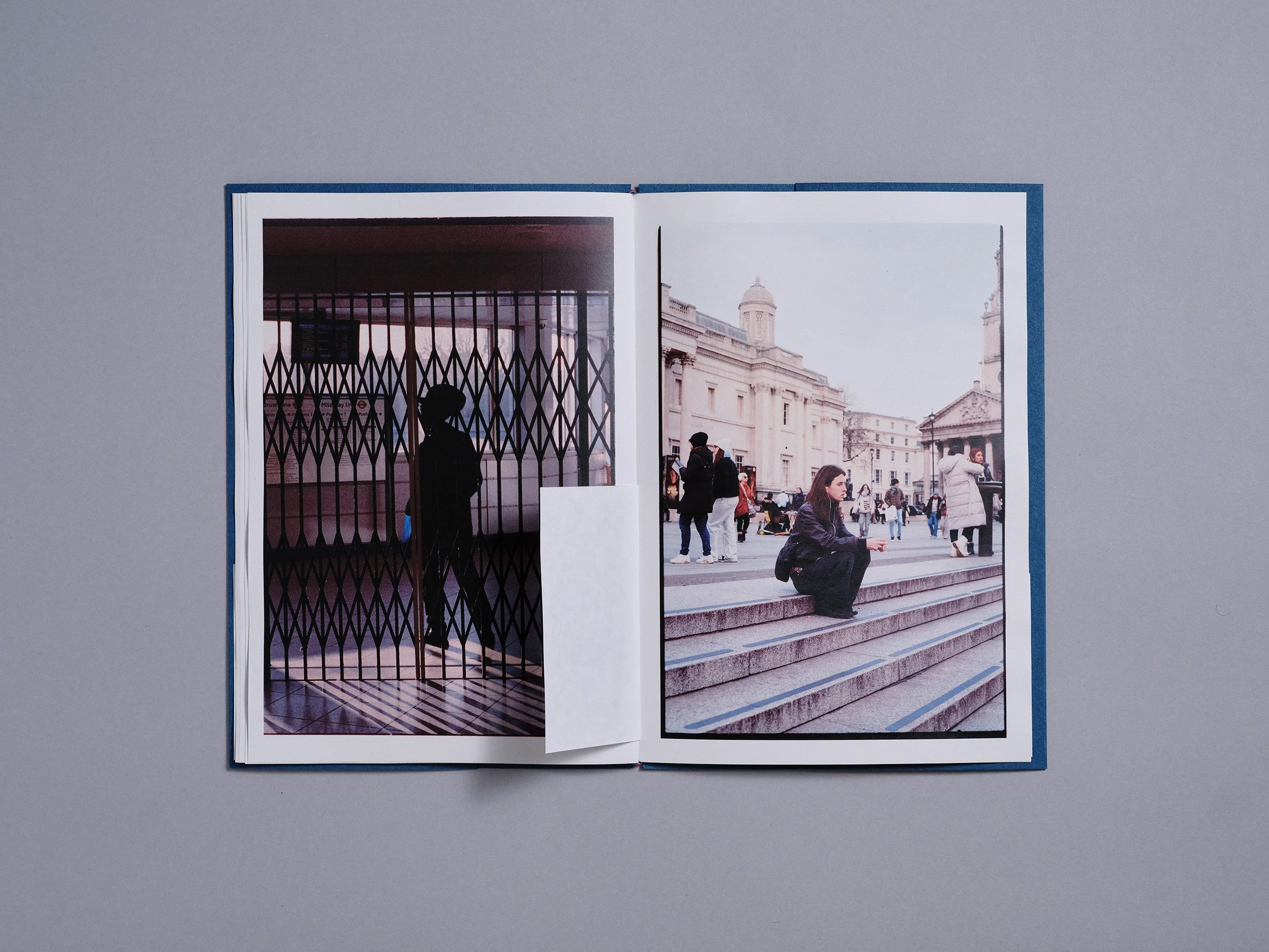 A hand made printed photobook zine of photographs and a poem, hand made by London based artist and photographer Maxwell Anderson