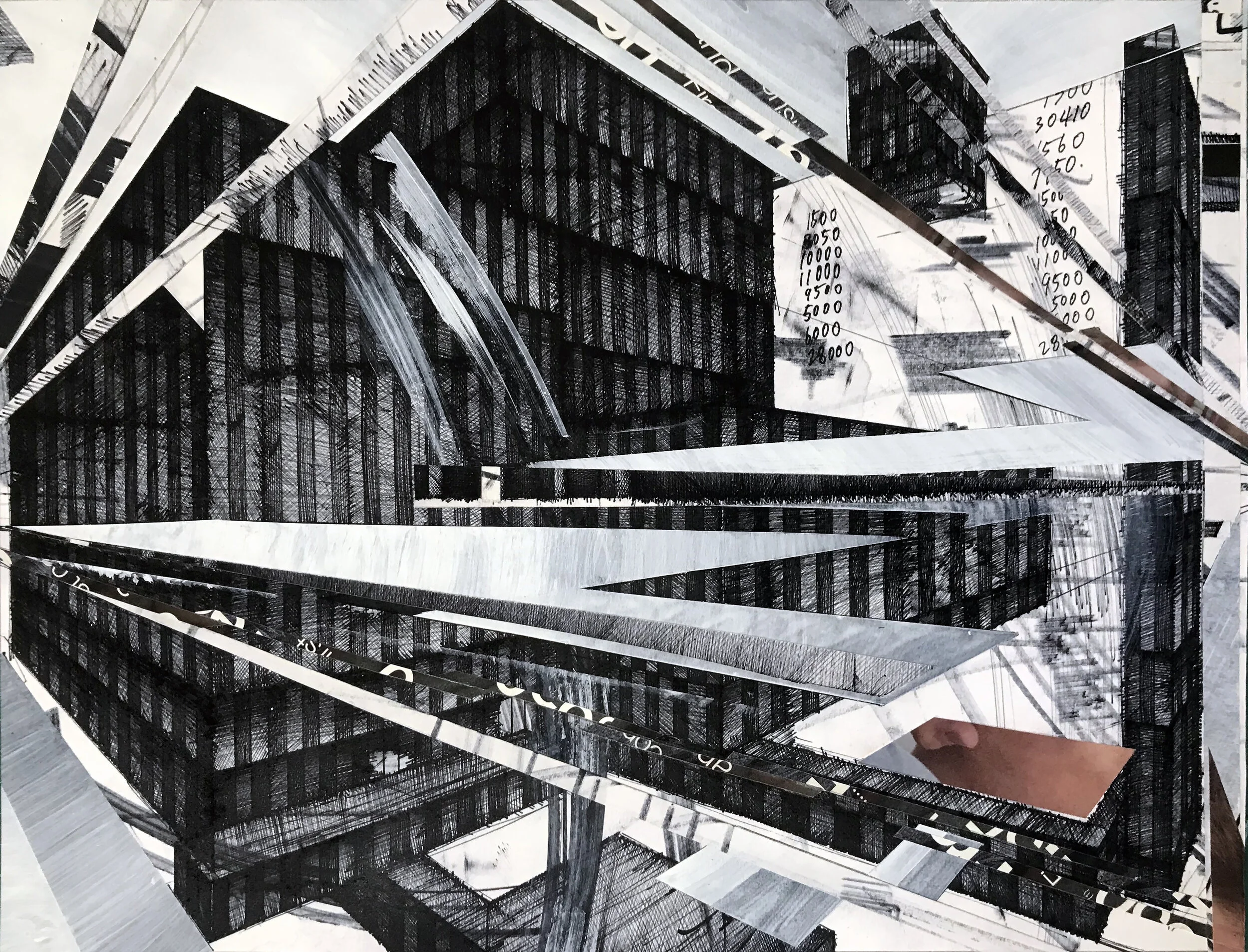 Urban Camouflage 03, 50(w)cm x 40(h)cm x 2(d)cm, Collage, 2018