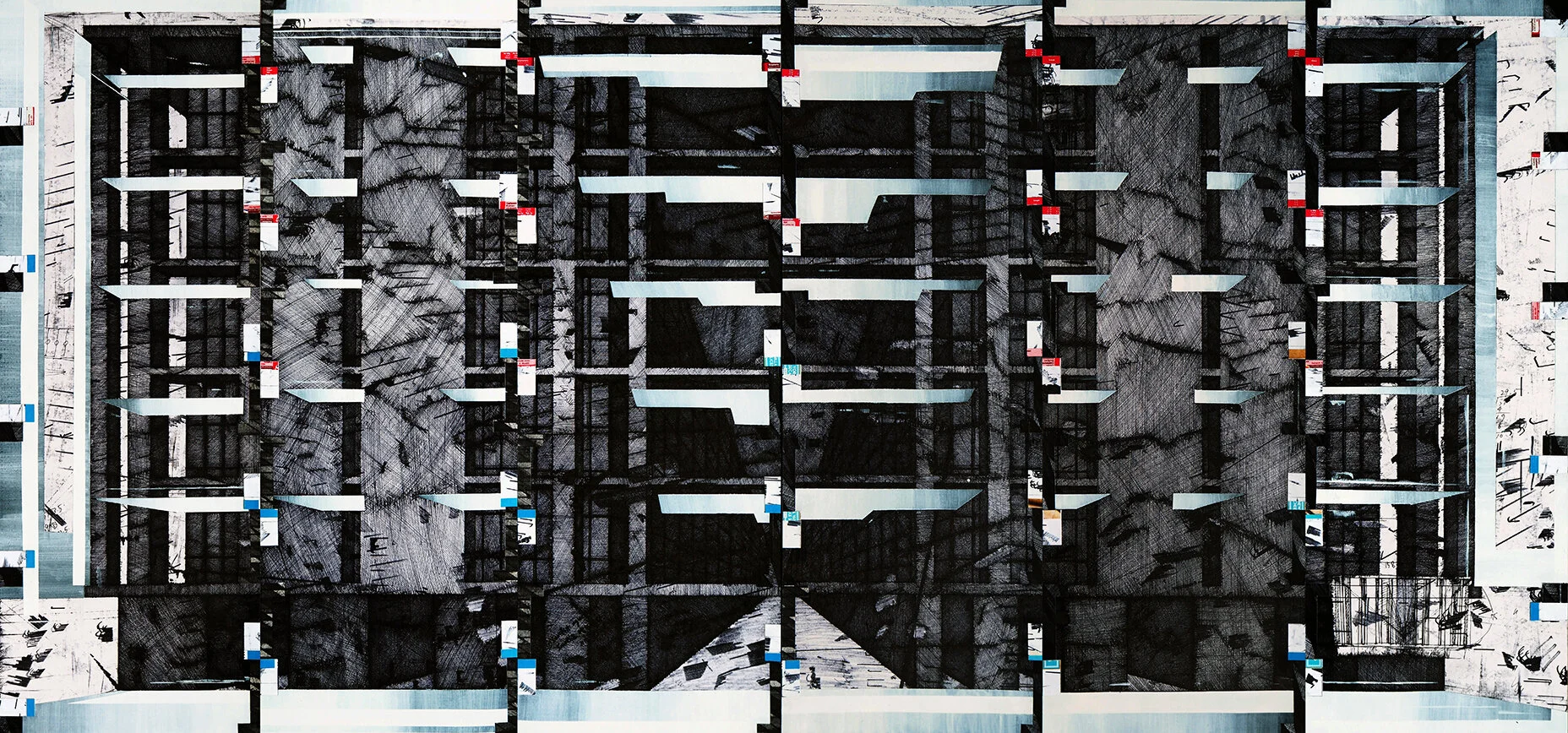 Urban Methodology 25092017, Mixed Media,
177(w)cm x 83.5(h)cm, 2017