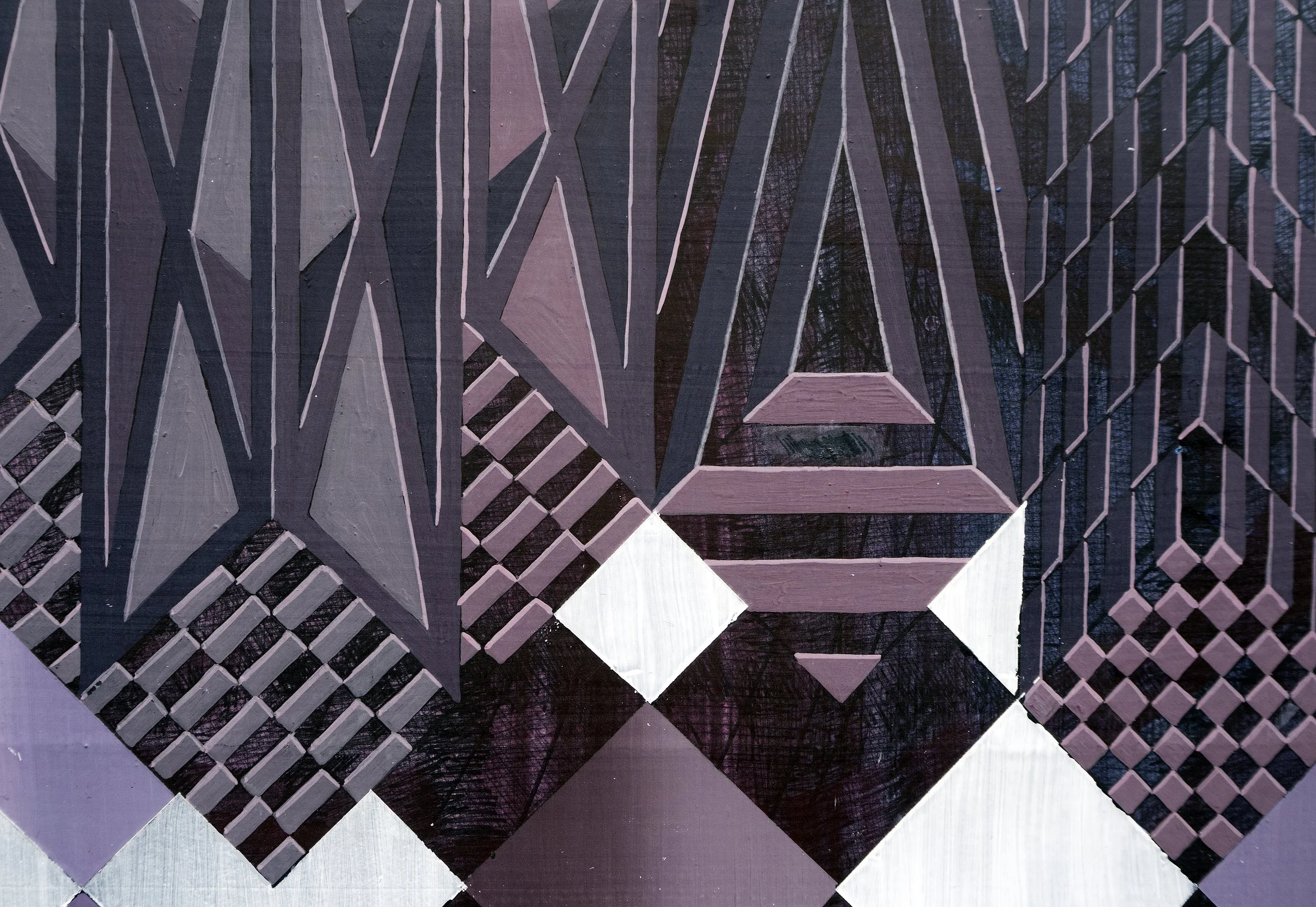 Urban Methodology DaCapo, Pen Drawing and Acrylic on Paper, 35(w)cm x 25(h)cm x 2(d)cm (Unframed), 2022