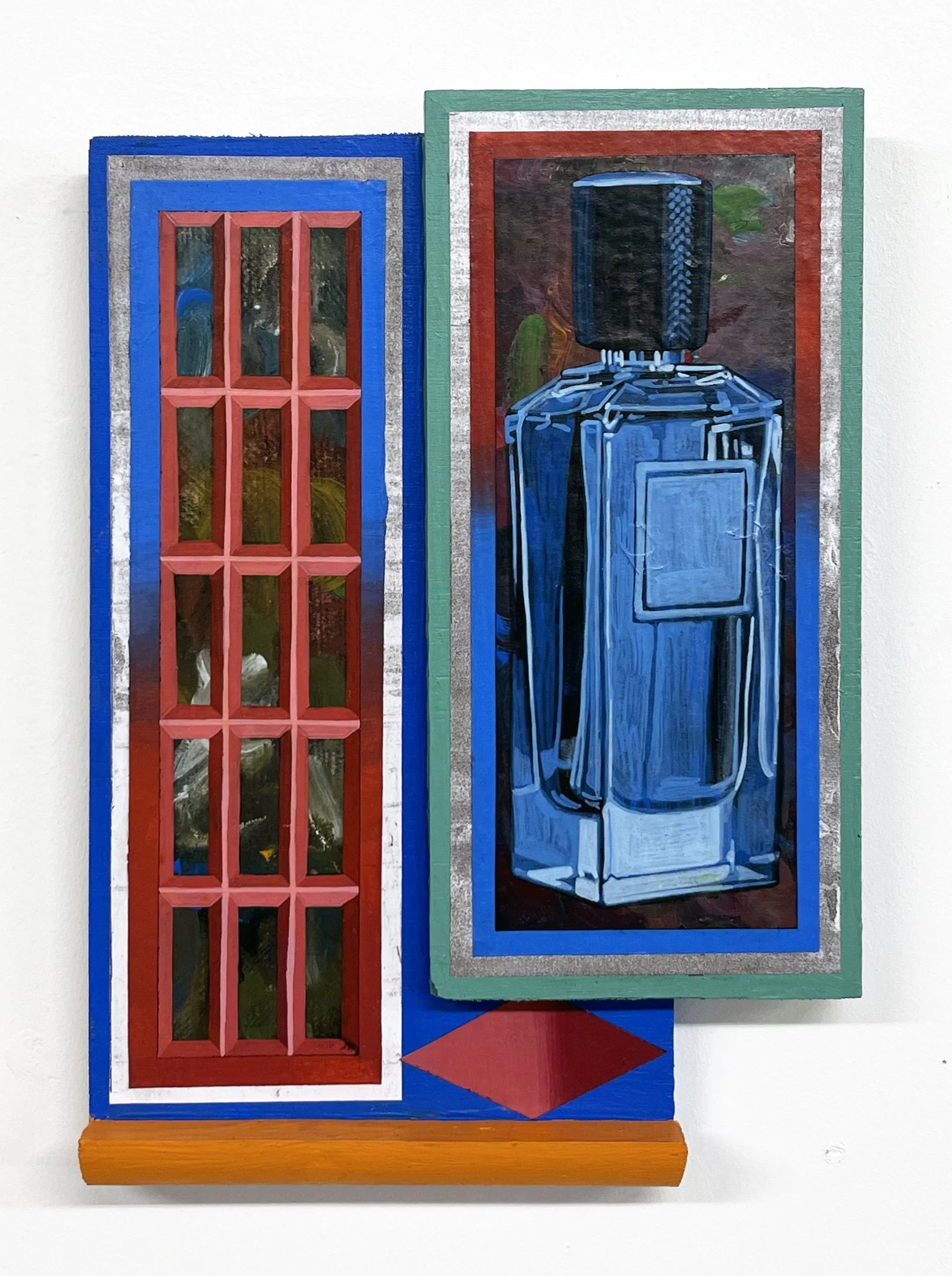 Annex Inventory Series, 23(w)cm x 33(h)cm x 4(d)cm, Acrylic and Pen Drawing on Wooden Panel, 2025