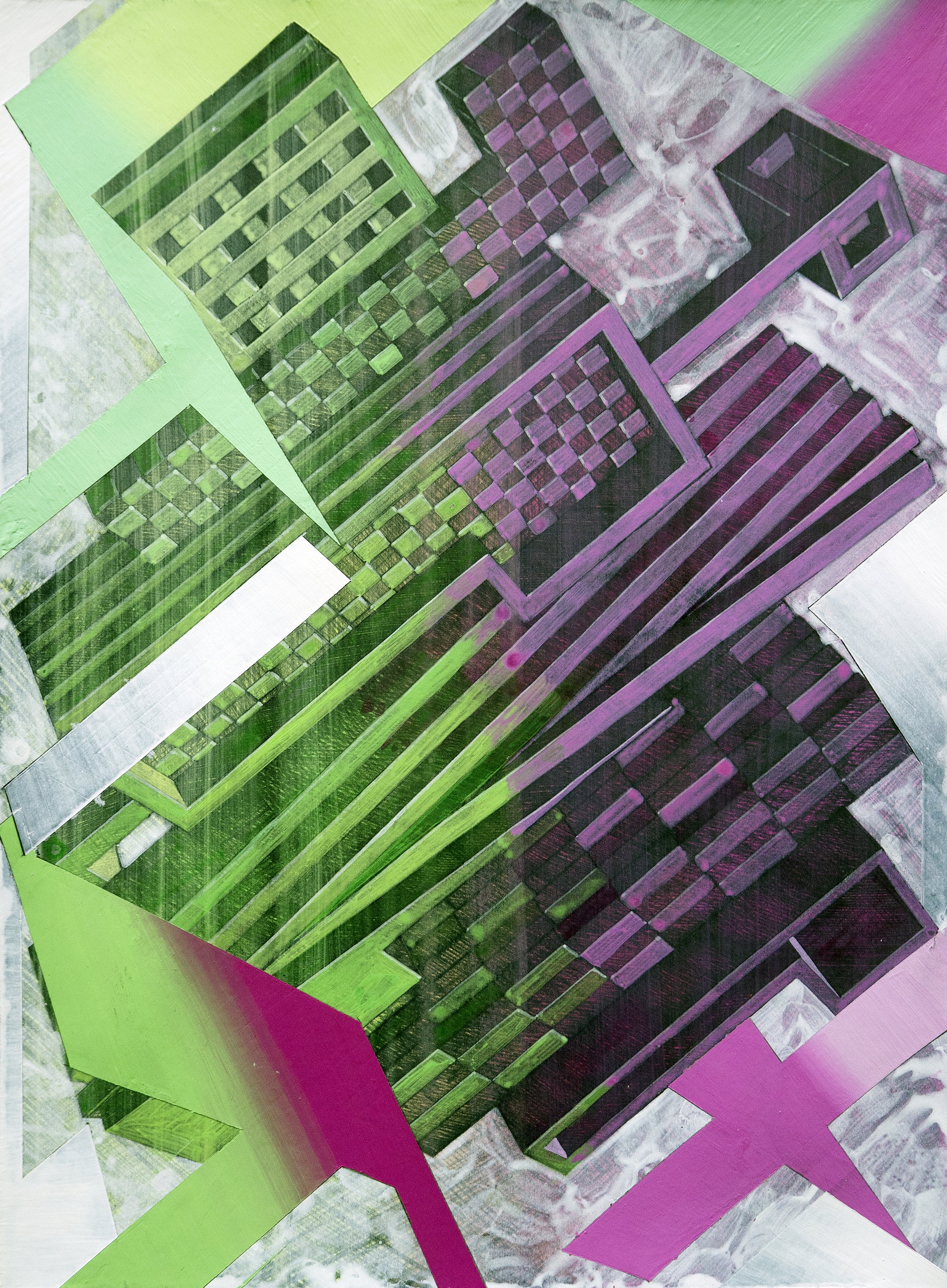 Urban Methodology DaCapo, Pen Drawing and Acrylic on Paper, 29(w)cm x 39(h)cm x 2cm(d) (Unframed), 2021 