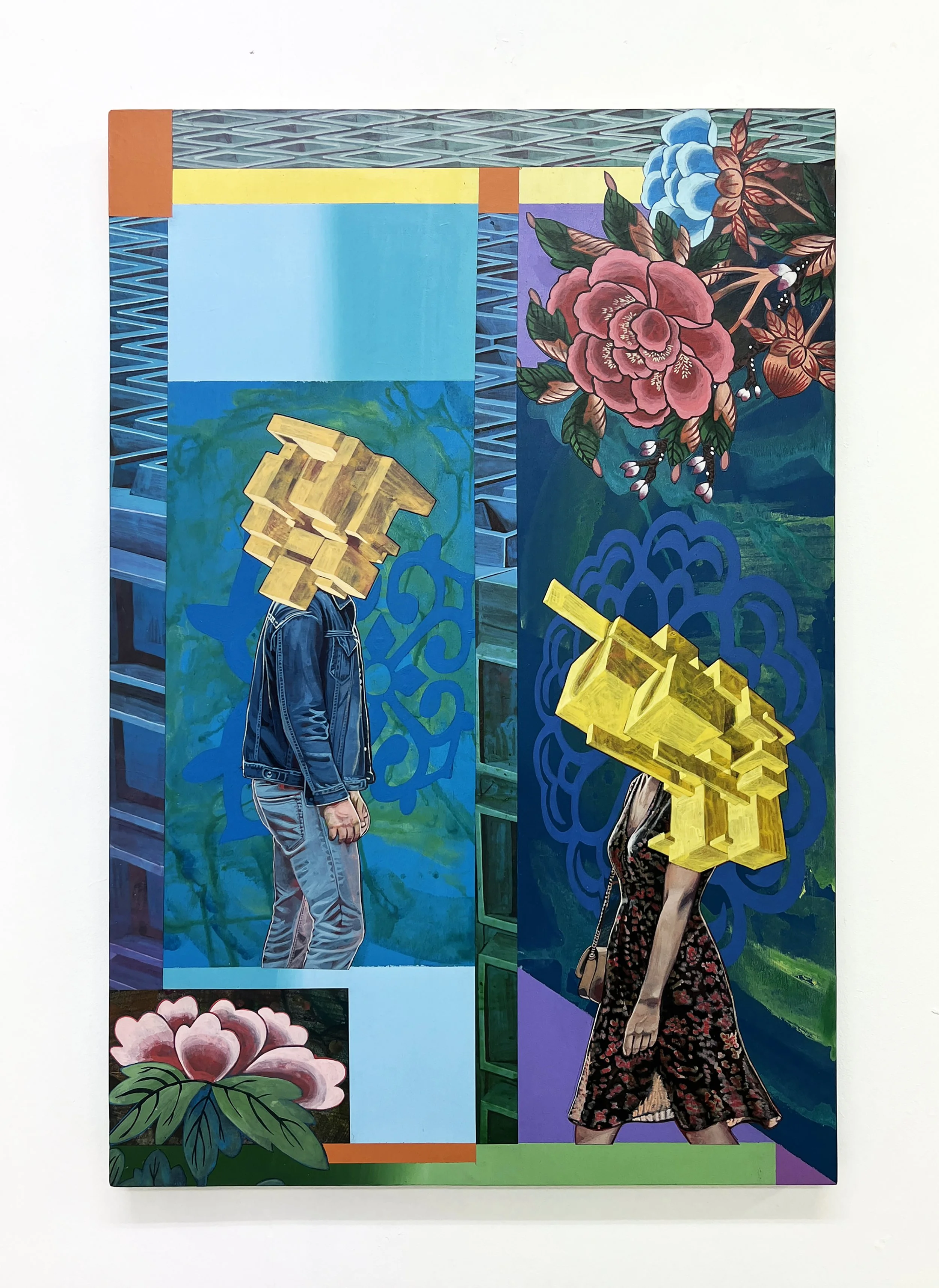 The Echo of Us: Surprise | L’écho des sentiments: Surprise,
Acrylic and Pen Drawing on Wooden Panel,
61(w)cm x 91.5(h)cm x 3(d)cm, 2026