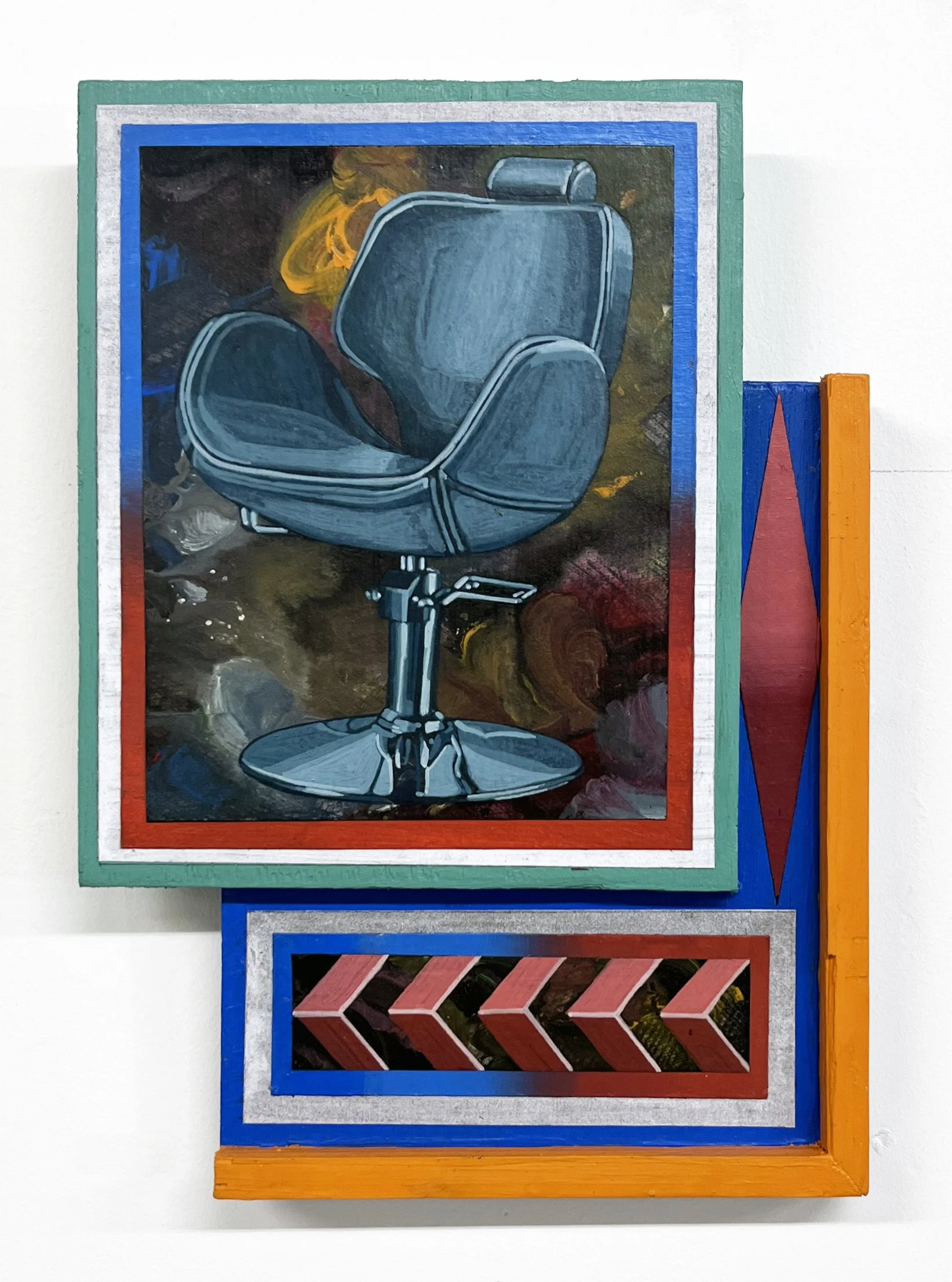 Annex Inventory Series, 23(w)cm x 33(h)cm x 4(d)cm, Acrylic and Pen Drawing on Wooden Panel, 2025
