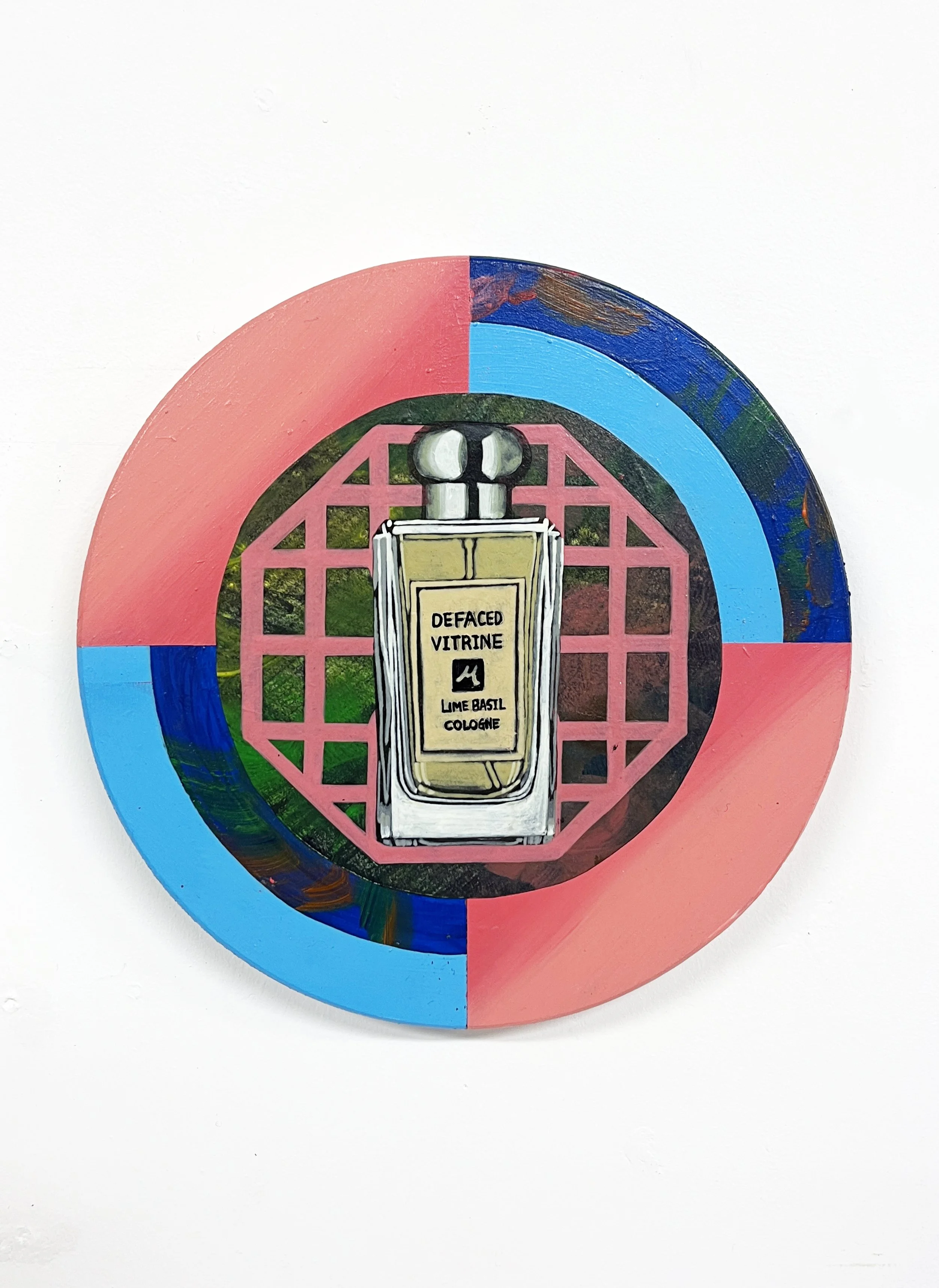 Allegory of Emotion | Allégorie de l’Emoi 
Defaced Vitrine 29,
Acrylic and Pen Drawing on Wooden Panel, 
20(w)cm x 20(h)cm x 2(d)cm, 2026