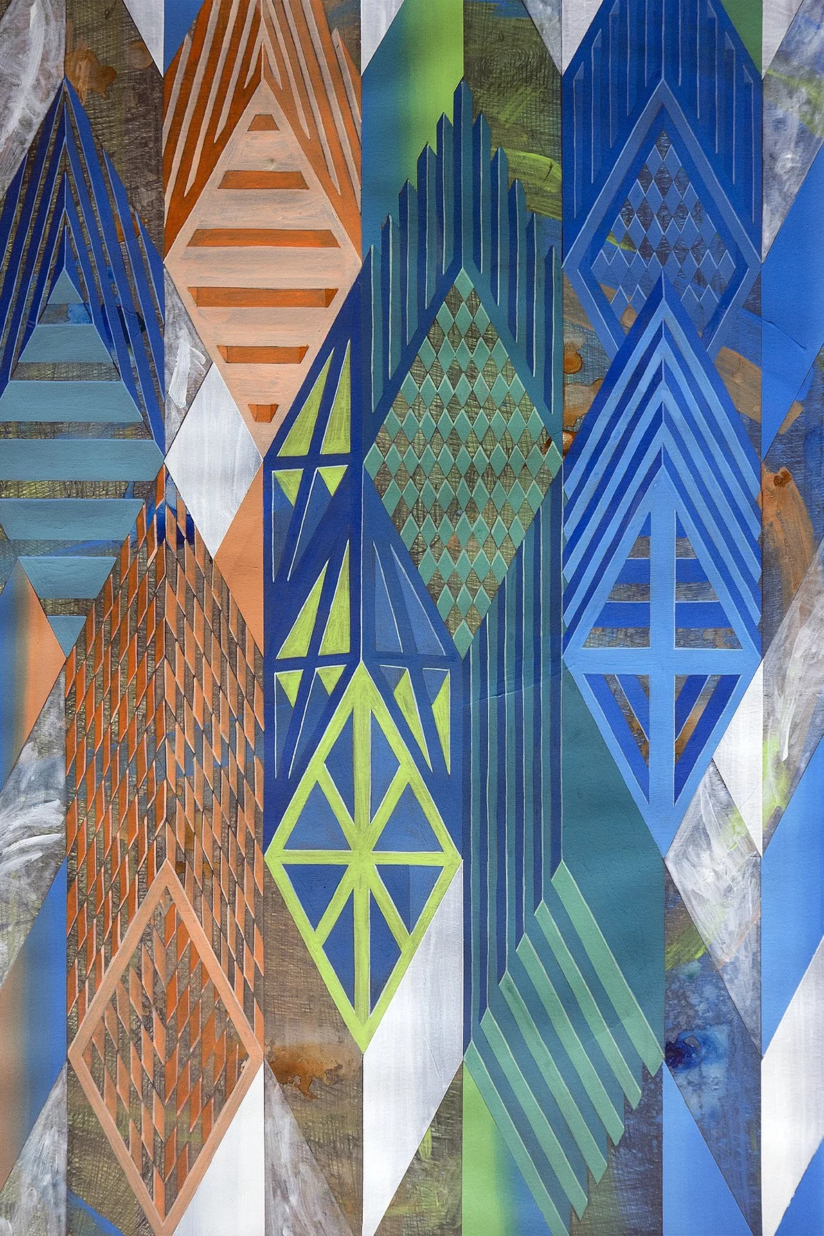 Urban Methodology DaCapo, Pen Drawing and Acrylic on Paper, 40(w)cm x 60(h)cm x 2(d)cm (Unframed), 2022