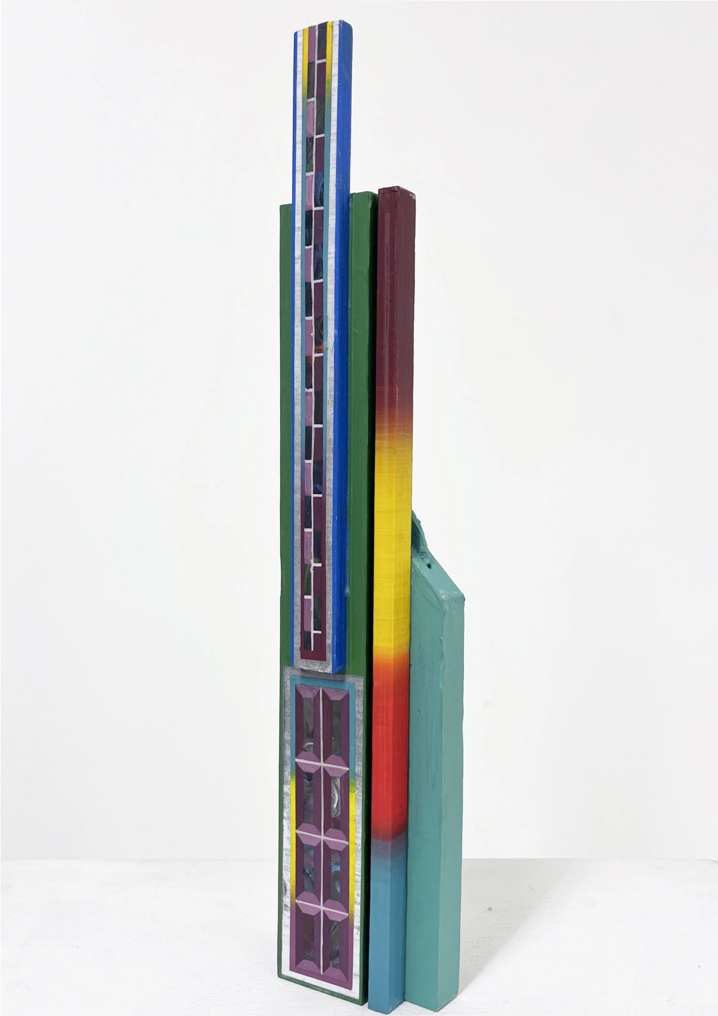 Annex Inventory Series, 09(w)cm x 45(h)cm x 05(d)cm, Acrylic and Pen Drawing on Found Objects, 2025