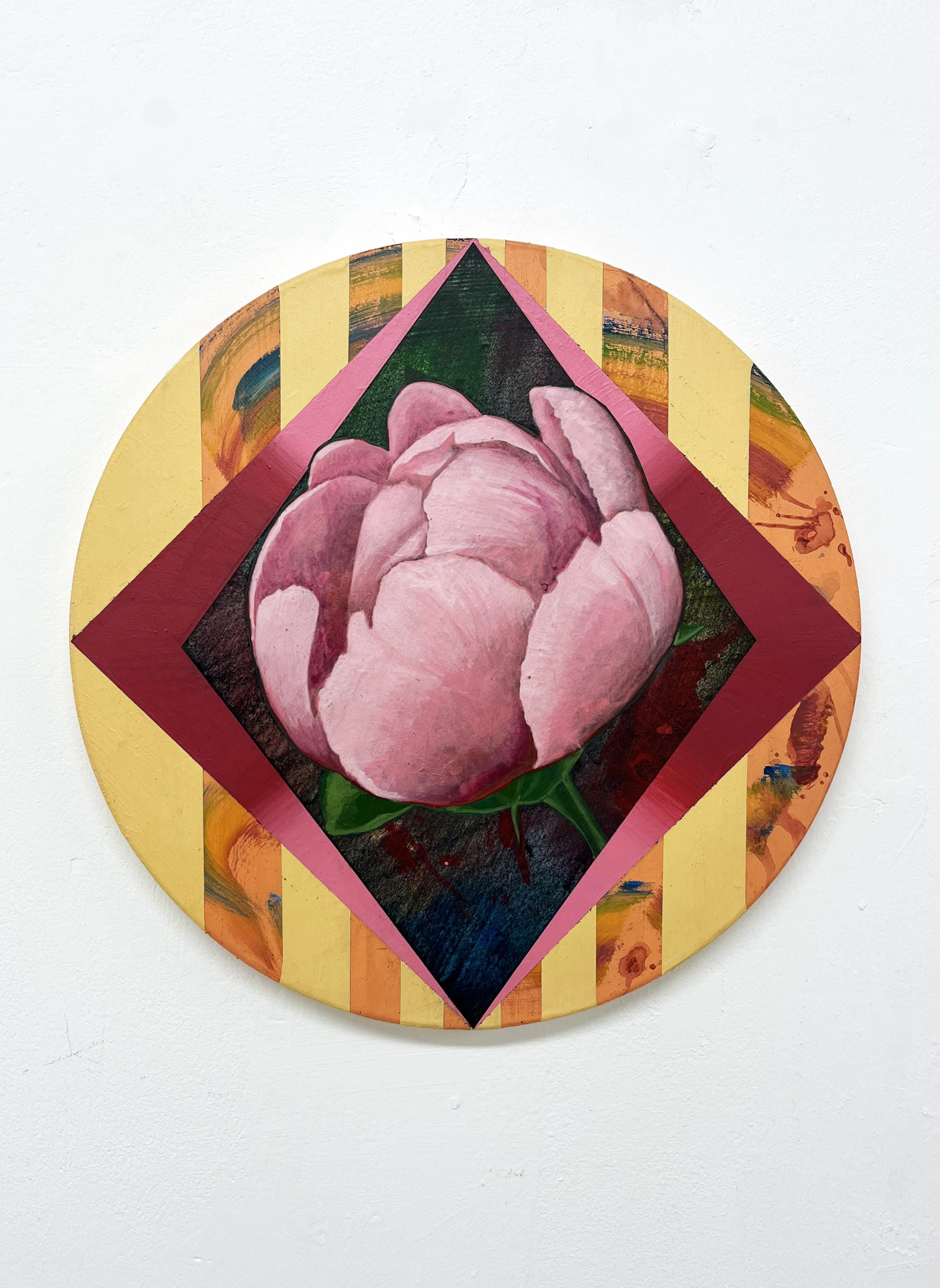 The Echo of Us: Surprise, PS | L’écho des sentiments: surprise, PS, 
Acrylic and Pen Drawing on Wooden Panel
30(w)cm x 30(h)cm x 2(d)cm, 2026