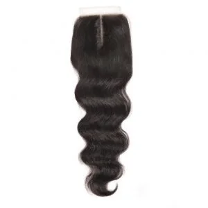 Natural Body Wave Middle Part Closure 4x4