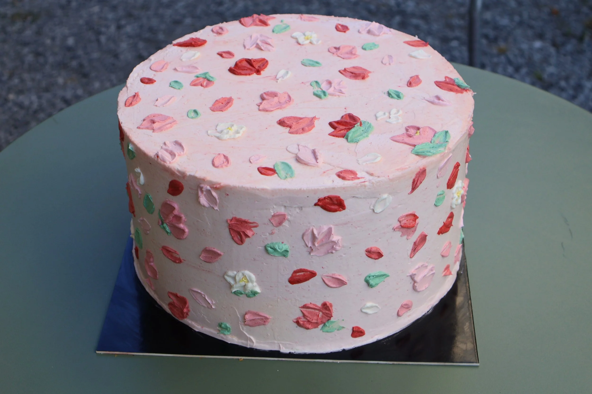Painted Smooth Cake