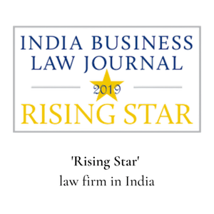 India Business Law Journal Rising Star 2019 badge