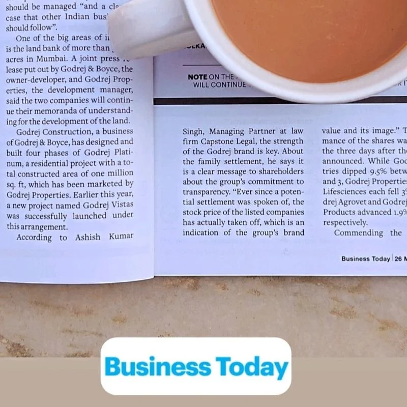 16 May 2024 | Business Today | Godrej family settlement