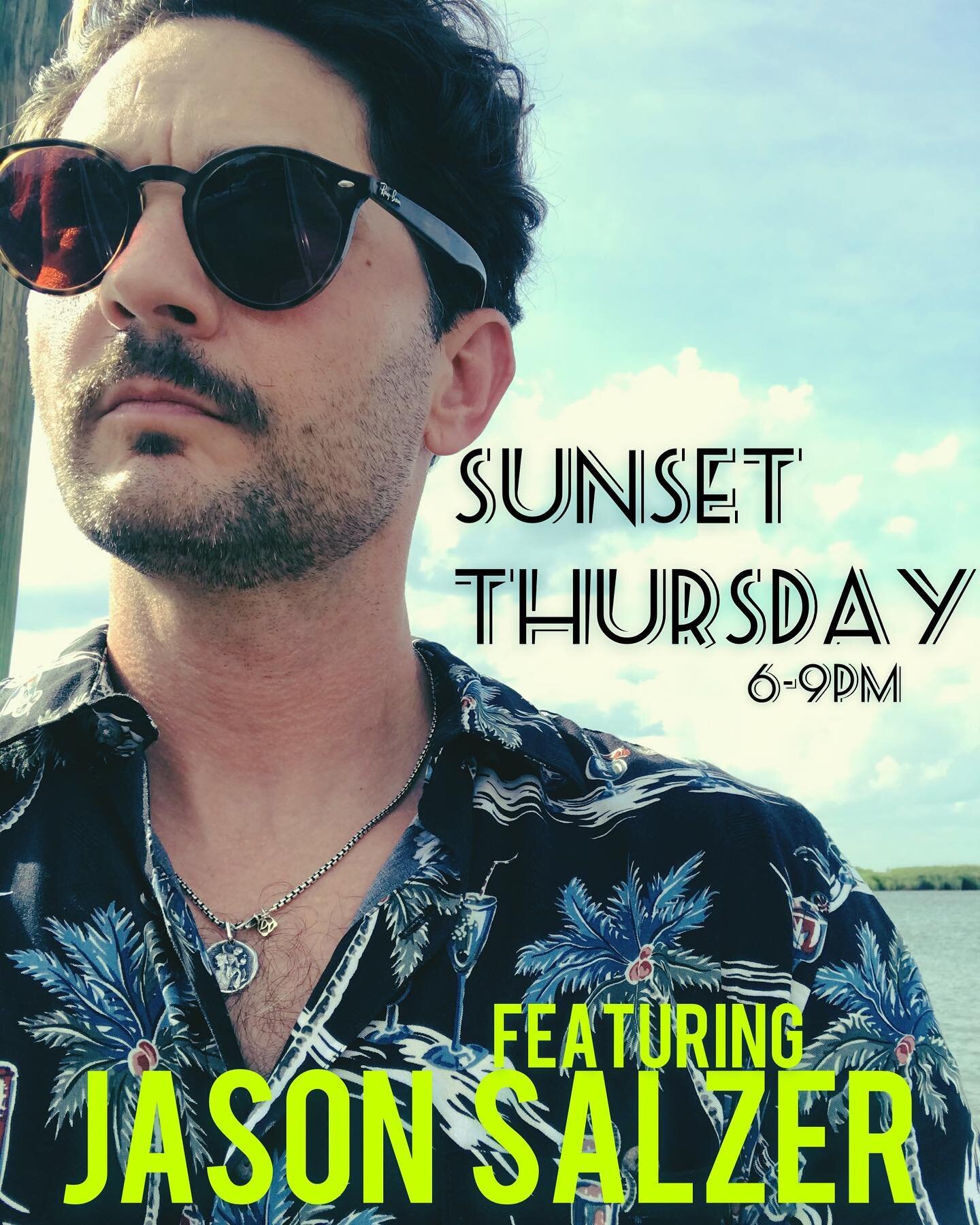 Sunset Thursday this week will feature live music from Jason Salzer! Come on out and enjoy good food, good fun, and good music 🎶