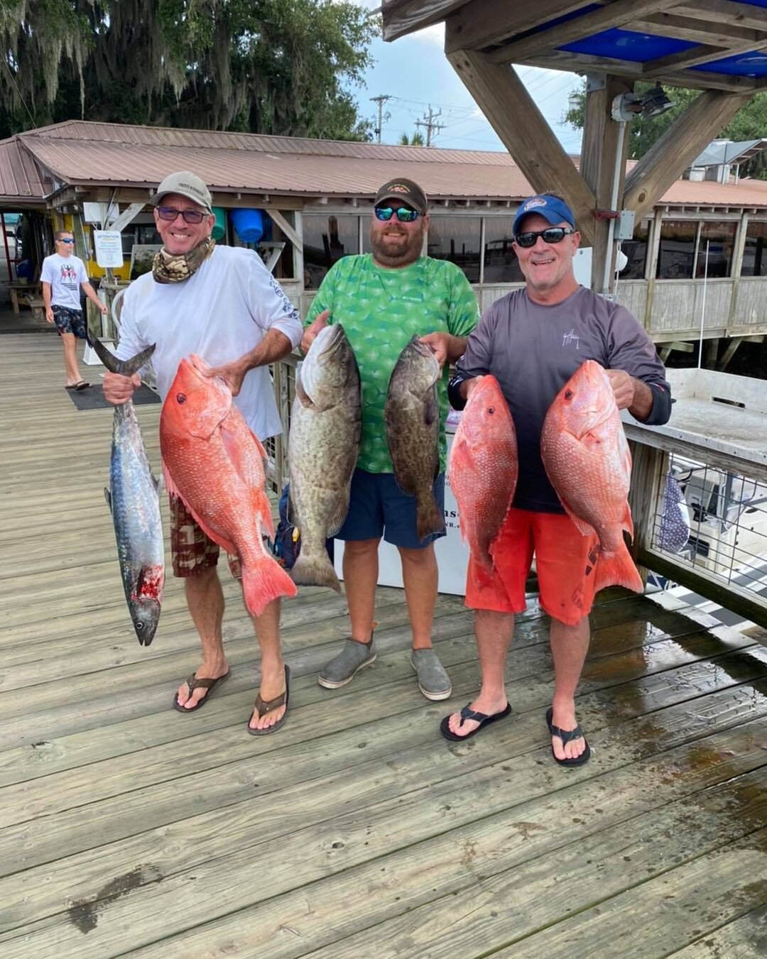 Jeff, Eilers and Danny Sharpe (Captain) had a great day on the water. Drop in at Fish Tales and the fish will come to you.