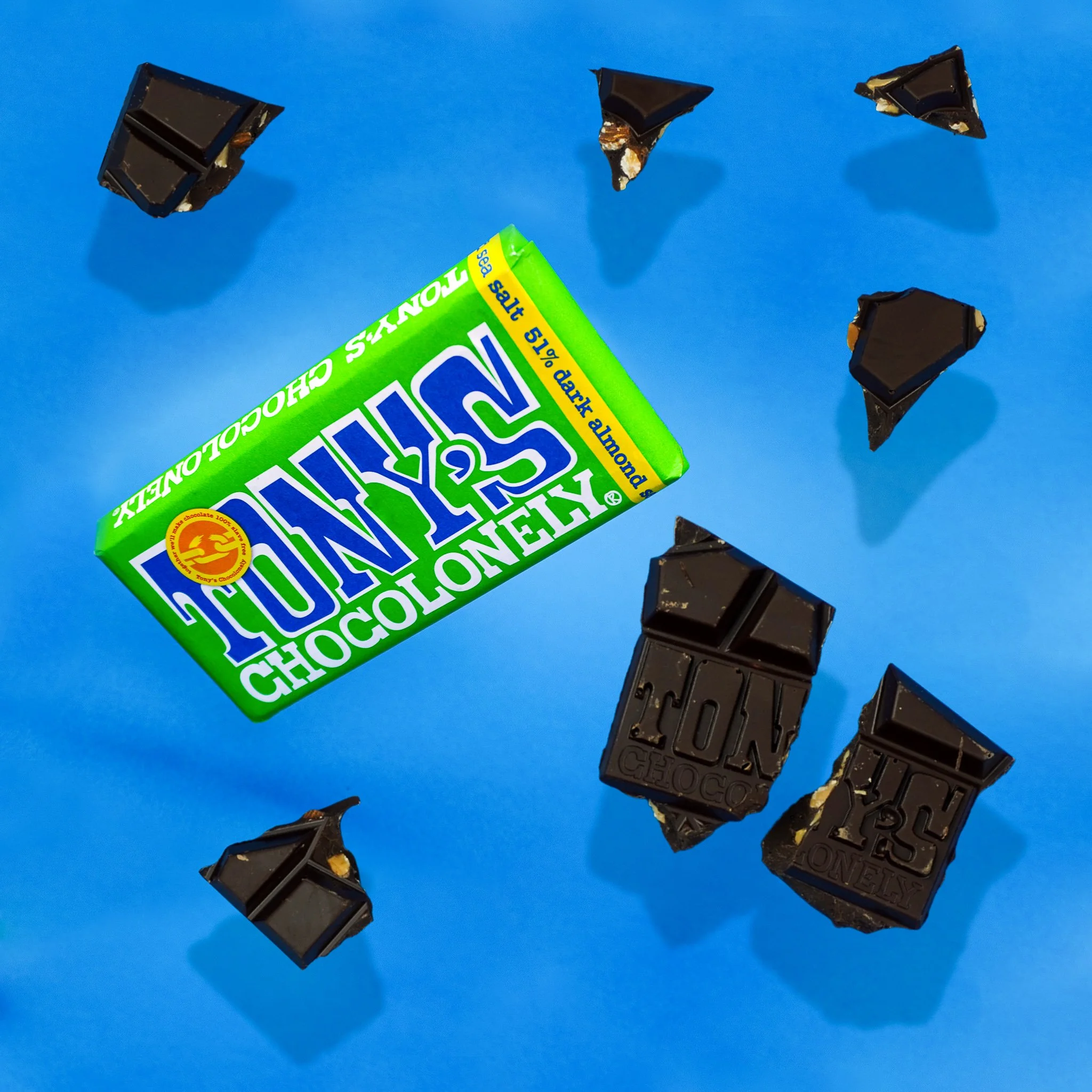 Product photography, vegan food, vegan food photography, vegan product photography, vegan brand, eco brand, sustainable brand, small business, vegan business, eco-business, sustainable business. Vegan chocolate. Tony's chocolonely. Almond chocolate. 