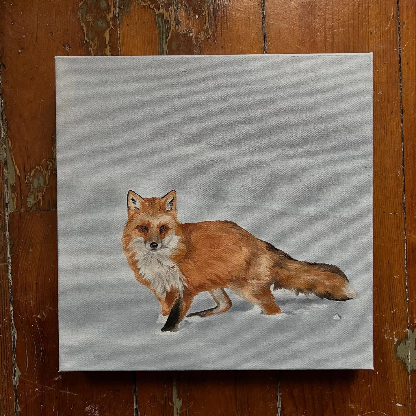 A couple new fox paintings getting prepped for the holiday shows coming up quick.

I think it&rsquo;s safe to say that fox are my favorite animal. I love the beauty and mystery of them. I&rsquo;ll have to go back and count how many I&rsquo;ve painted