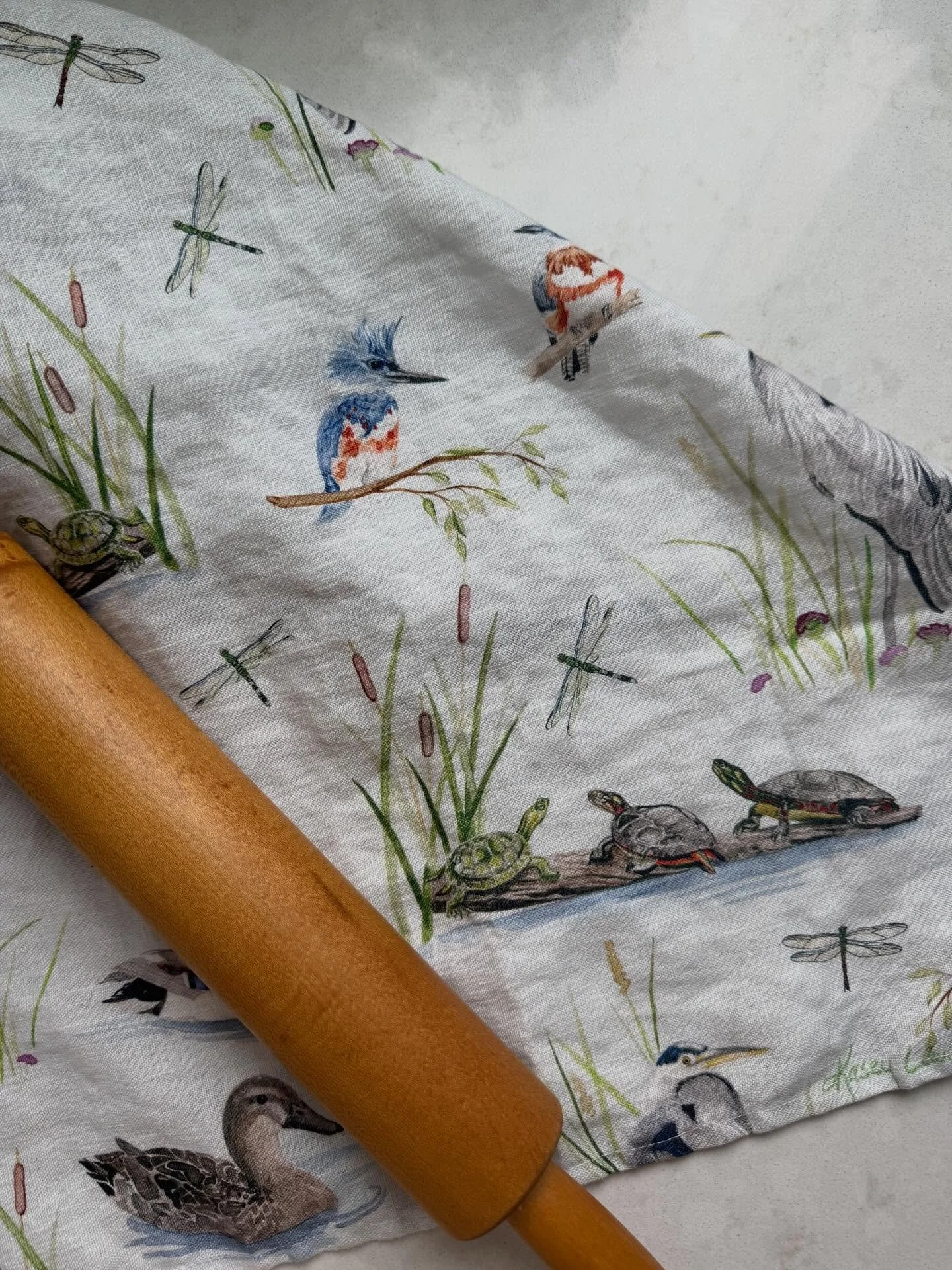 I&rsquo;m excited to introduce this new design!!! 
On the Pond

I grew up going to the lake and ponds and loved it! (Except maybe the seaweed and leeches) All of these amazing birds and wildlife were a part of that life and I loved reliving it all as