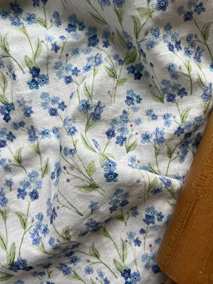 Forget-Me-Not FLowers | Linen Tea Towel