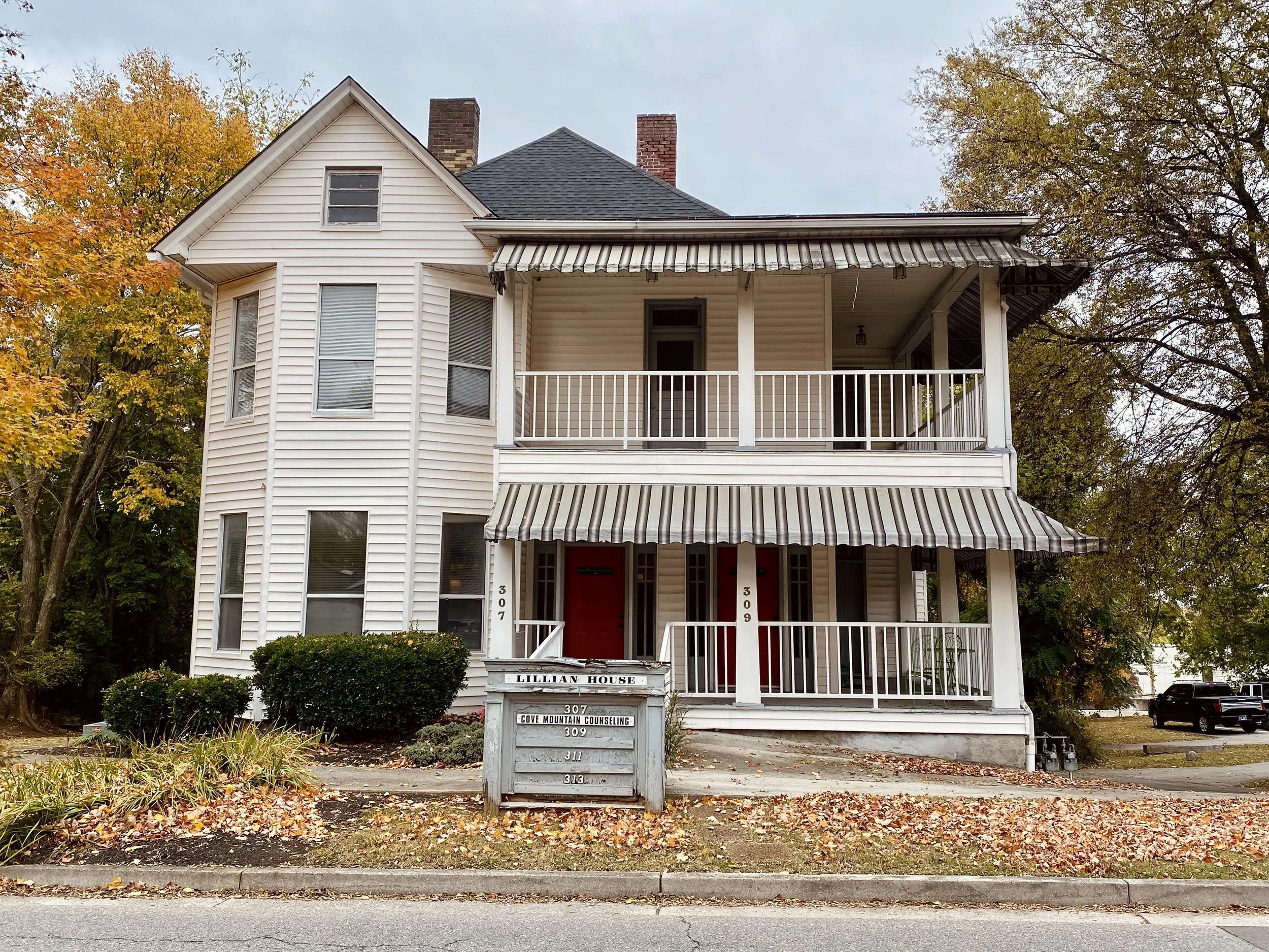 The historic Lillian House in Downtown, Maryville.