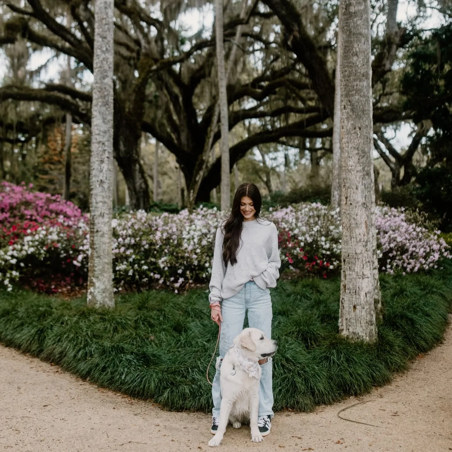 Leia girly &amp; her pretty momma 🤍✨

So fun running around the gardens with Leia &amp; Skye in Florida 

.
.
#palmcoastphotographer #washingtonoaksstatepark #flaglerflorida #floridaphotographer #ormondbeach