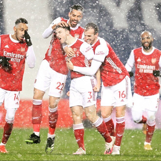 A fabulous @kierantierney strike sets @arsenal on their way to victory over @wba and sends 1️⃣6️⃣ through to @sole_survivoruk round 4 ✅
