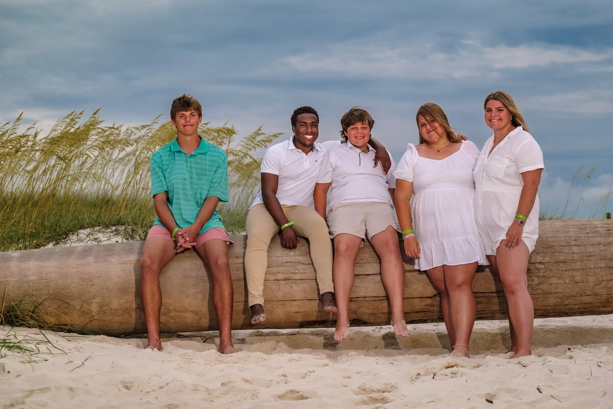  Family portraits taken at Johnson Beach in Perdido Key Florida 