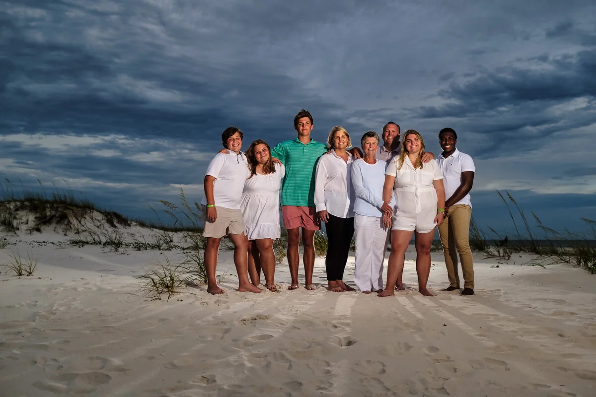  Family portraits taken at Johnson Beach in Perdido Key Florida 