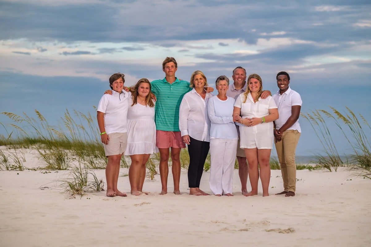  Family portraits taken at Johnson Beach in Perdido Key Florida 