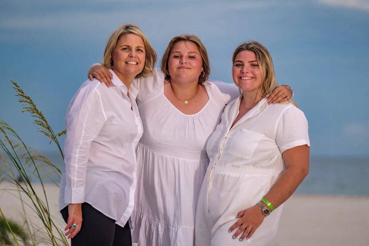  Family portraits taken at Johnson Beach in Perdido Key Florida 
