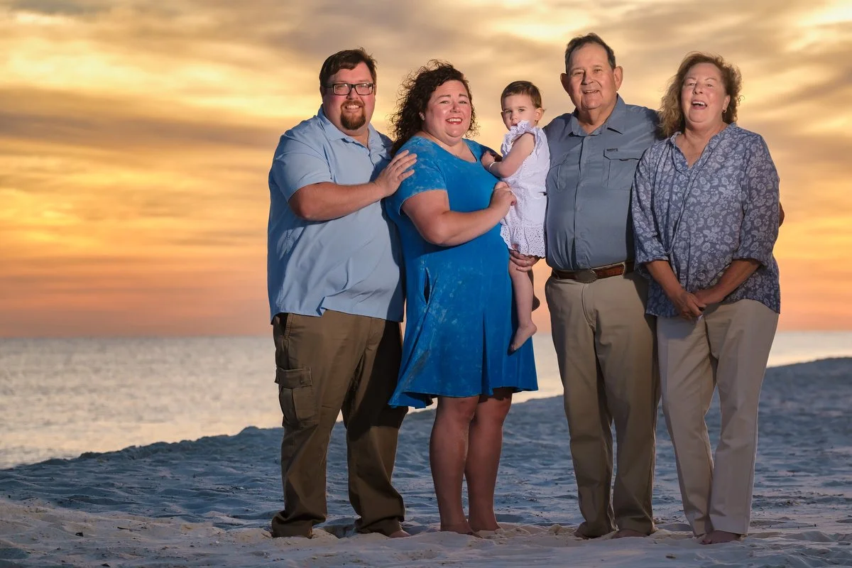 Family portraits taken in Perdido Key, Florida 